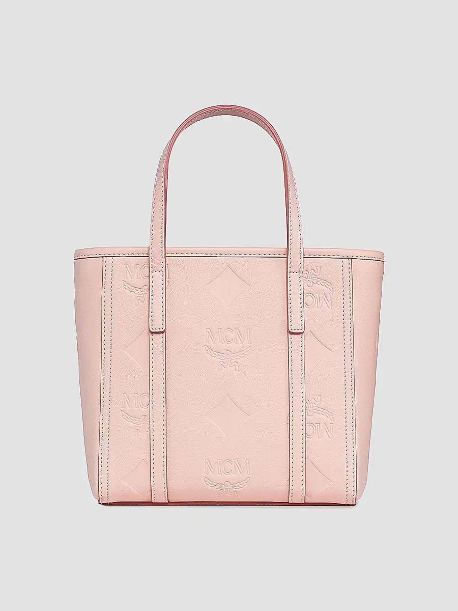 MCM Women's Mini Toni Visetos Cotton Shopper Tote Bag | Thumbnail 4