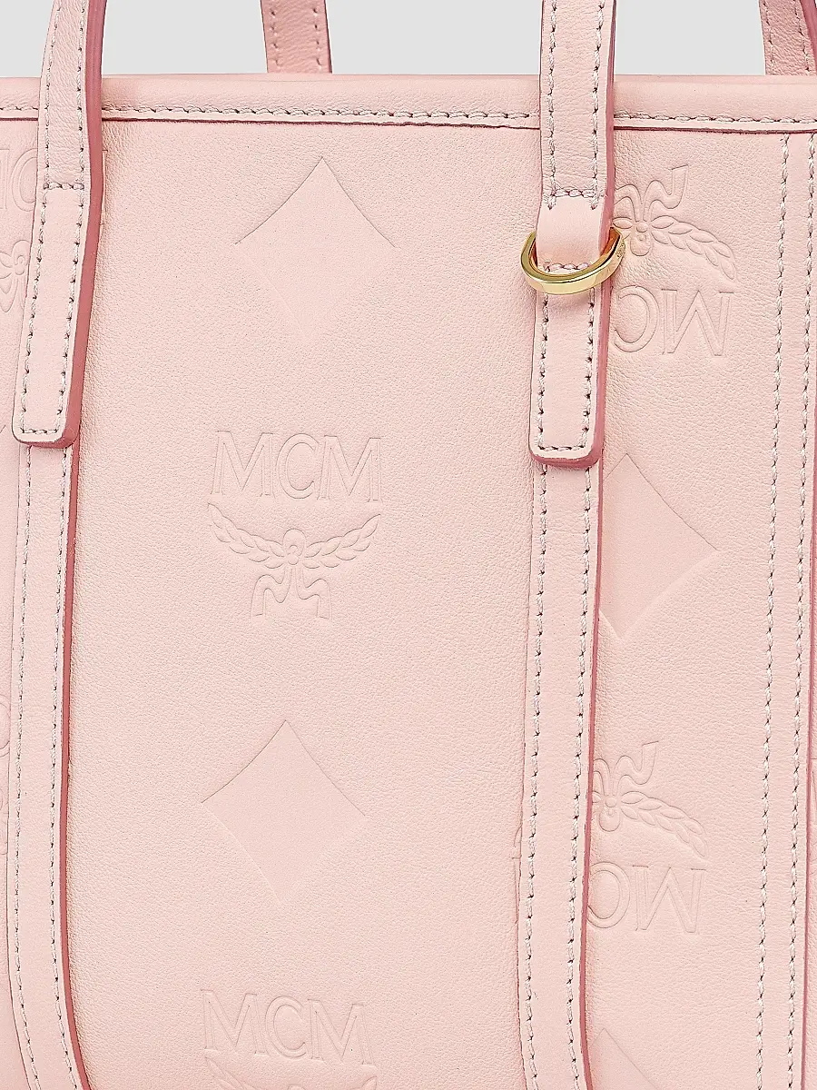 MCM Women's Mini Toni Visetos Cotton Shopper Tote Bag | Thumbnail 5