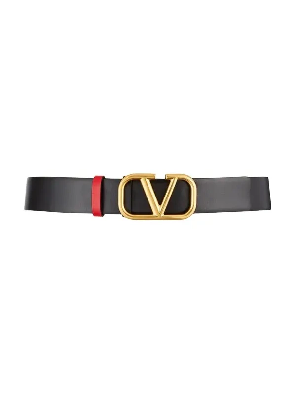 VLogo Reversible Leather Belt, 30mm
