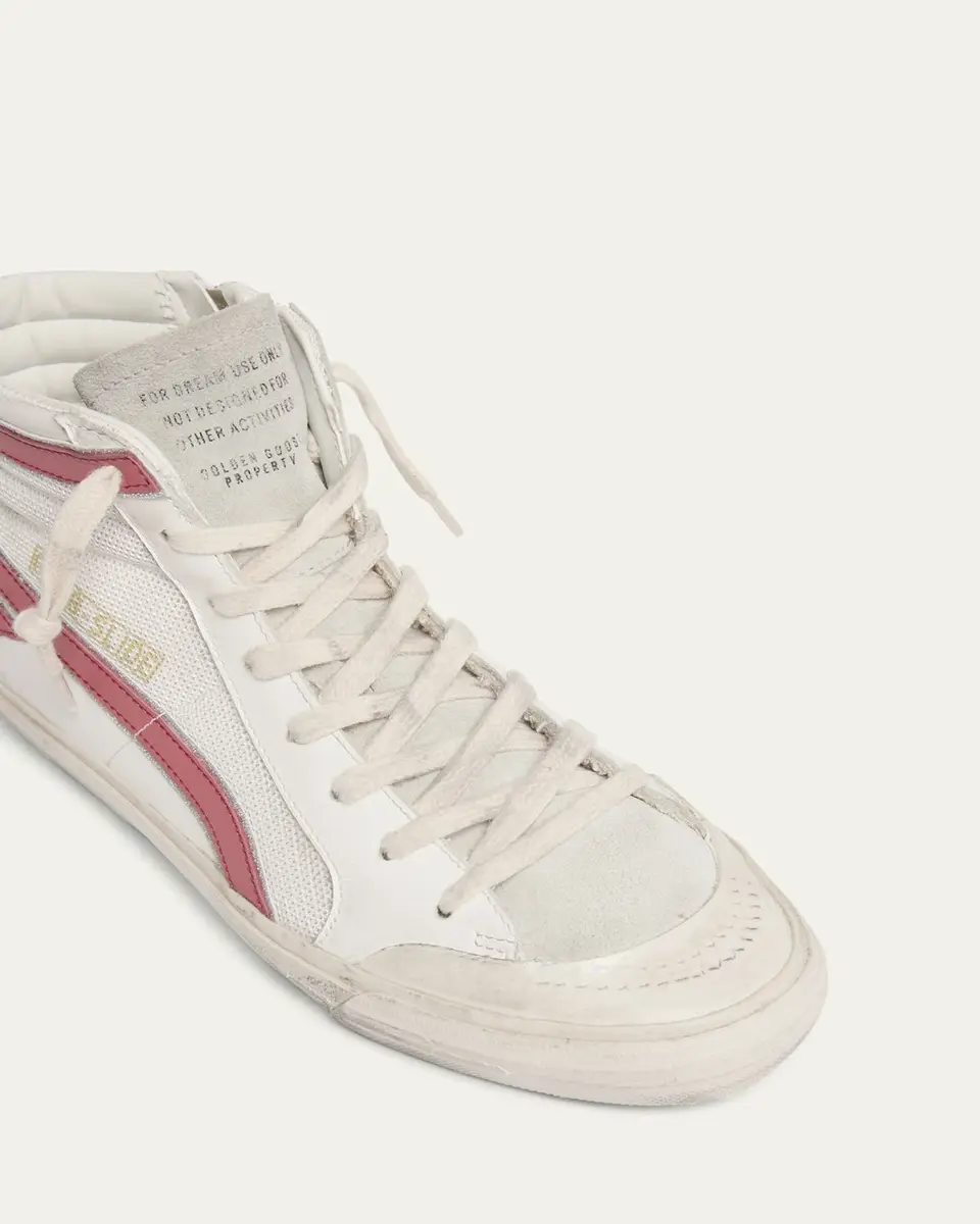 Golden Goose Slide Leather Mesh Mid-Top Sneakers | Thumbnail 5 Golden Goose Slide Leather Mesh Mid-Top Sneakers | Thumbnail 5