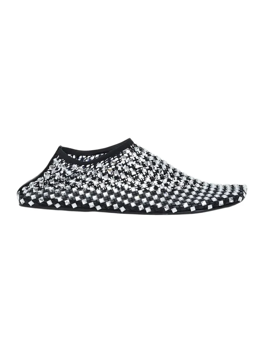 Christopher Esber Minette Bezeled Mesh Ballerina Flats