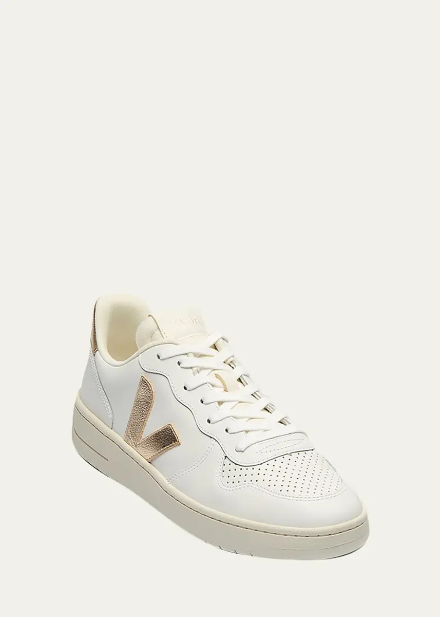 Veja V-10 Bicolor Leather Low-Top Sneakers | Thumbnail 5 Veja V-10 Bicolor Leather Low-Top Sneakers | Thumbnail 5