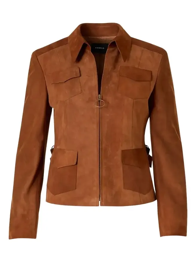 Suede Slim Zip Jacket
