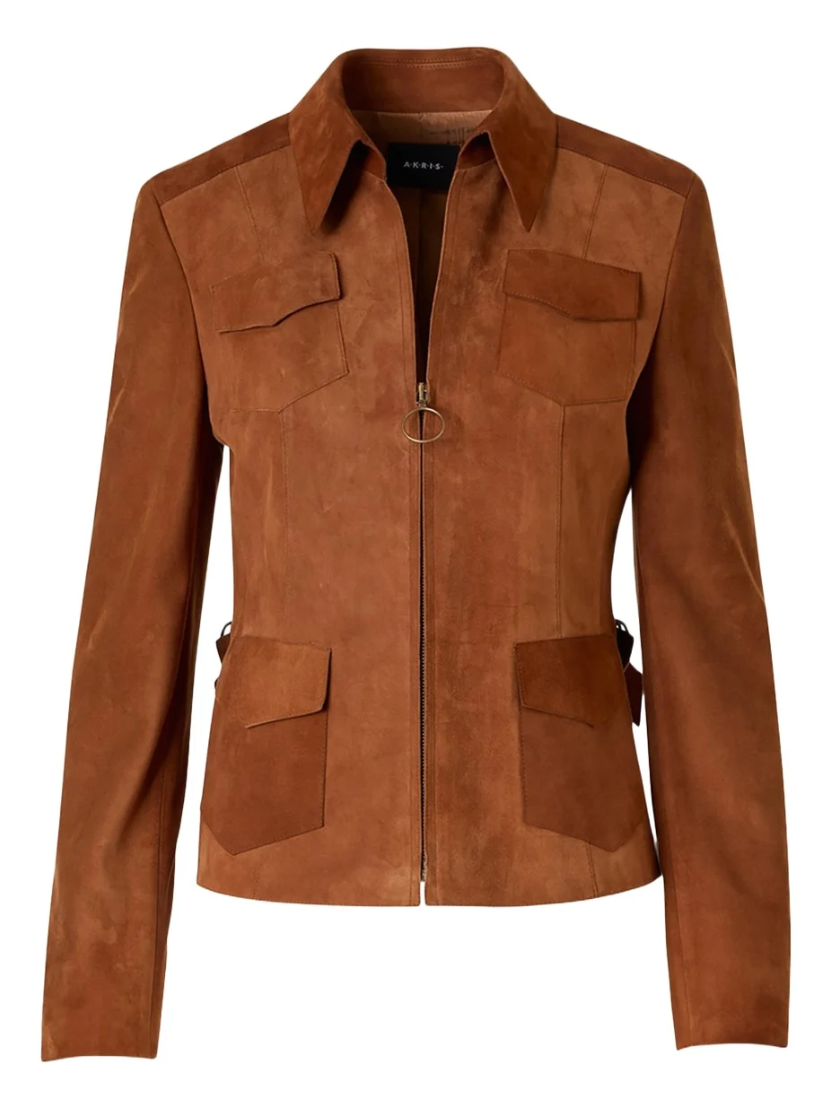 Suede Slim Zip Jacket Suede Slim Zip Jacket