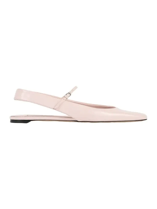 Nappa Leather Slingback Mary Jane Ballerina Flats Nappa Leather Slingback Mary Jane Ballerina Flats