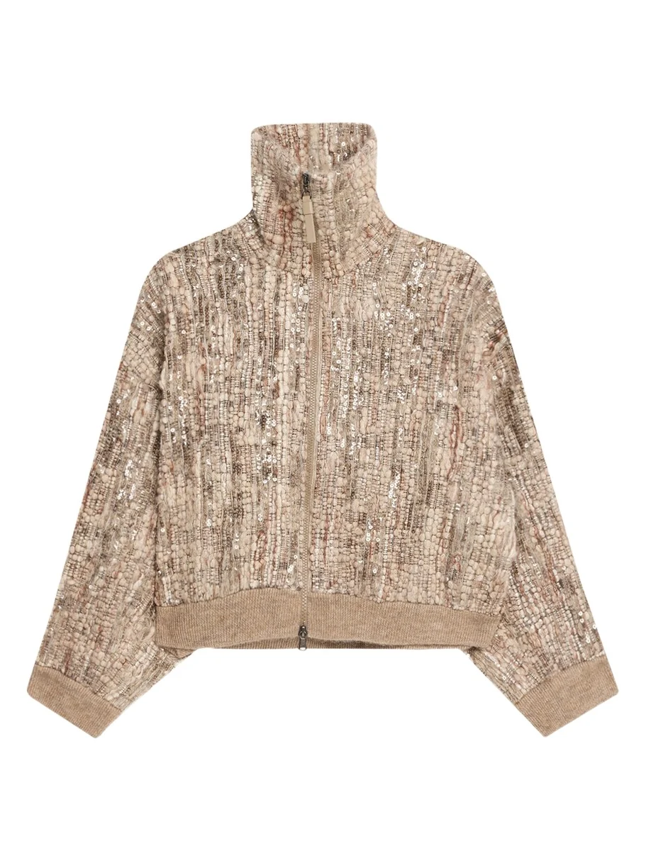 Sequined Mohair Cardigan Sequined Mohair Cardigan