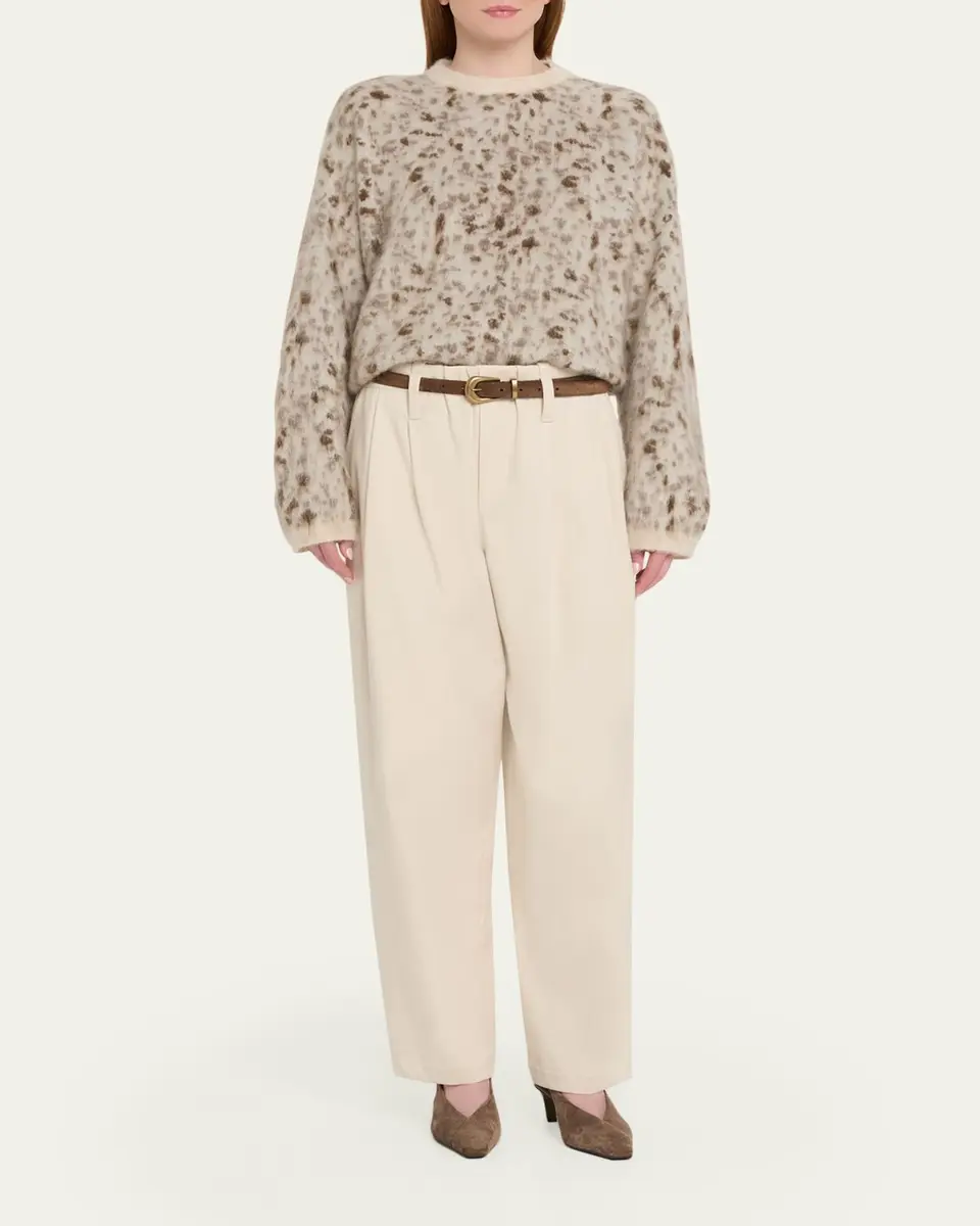 Brunello Cucinelli Blurred Jacquard Cashmere Knit Sweater | Thumbnail 2 Brunello Cucinelli Blurred Jacquard Cashmere Knit Sweater | Thumbnail 2