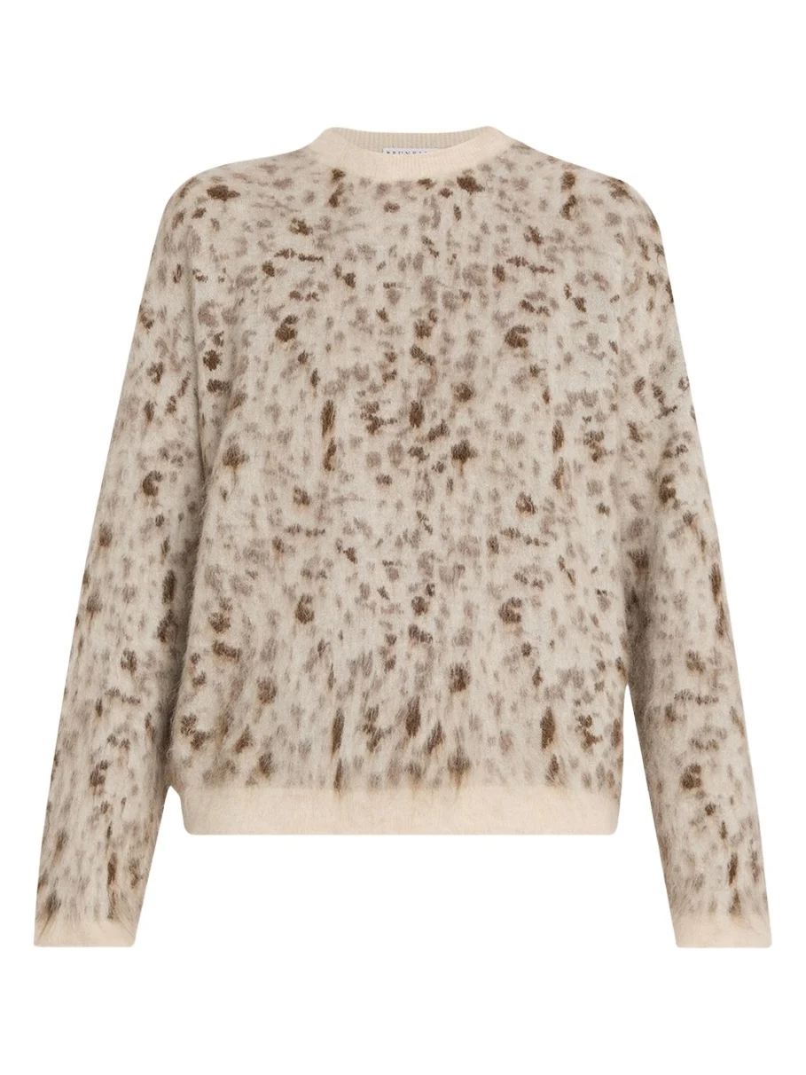 Blurred Jacquard Cashmere Knit Sweater Blurred Jacquard Cashmere Knit Sweater