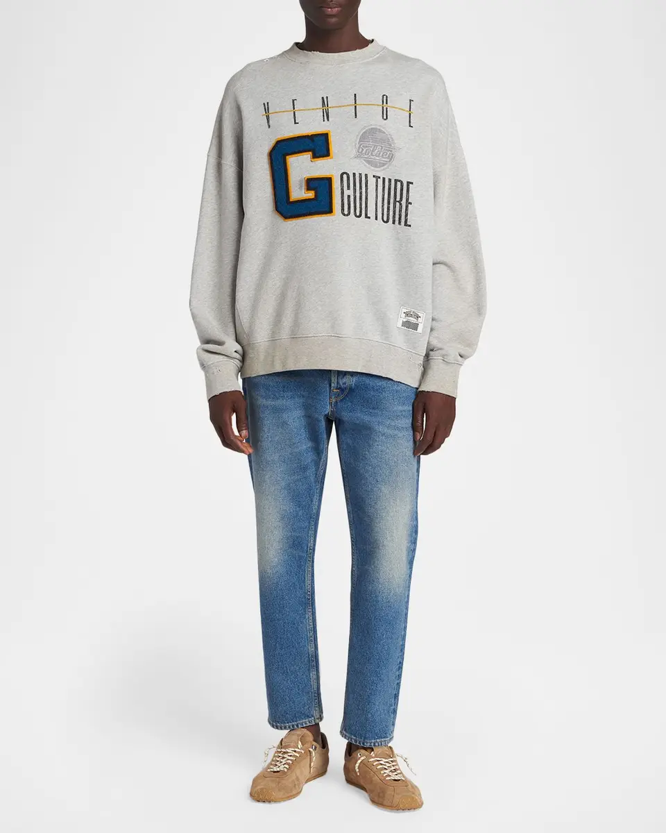 Golden Goose Men's Journey Cotton Crewneck Sweatshirt | Thumbnail 2 Golden Goose Men's Journey Cotton Crewneck Sweatshirt | Thumbnail 2