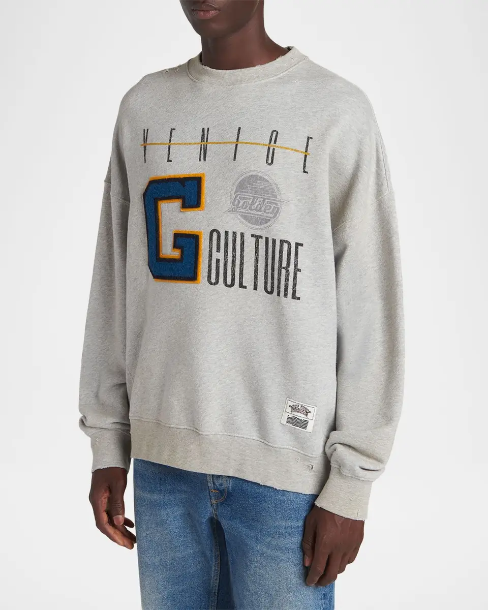 Golden Goose Men's Journey Cotton Crewneck Sweatshirt | Thumbnail 4 Golden Goose Men's Journey Cotton Crewneck Sweatshirt | Thumbnail 4