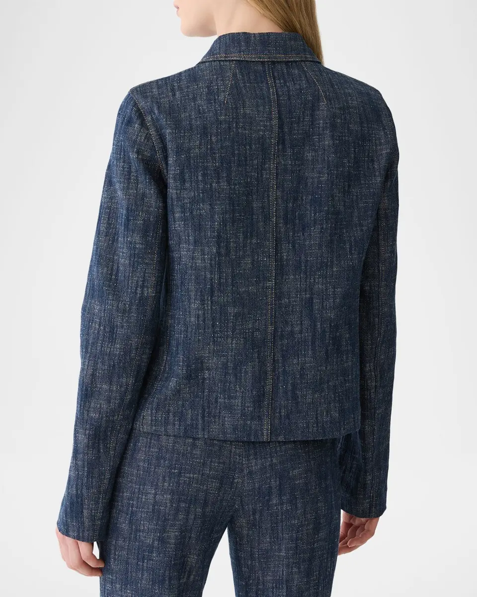 Lafayette 148 New York Three-Pocket Cotton Denim Jacket | Thumbnail 3 Lafayette 148 New York Three-Pocket Cotton Denim Jacket | Thumbnail 3