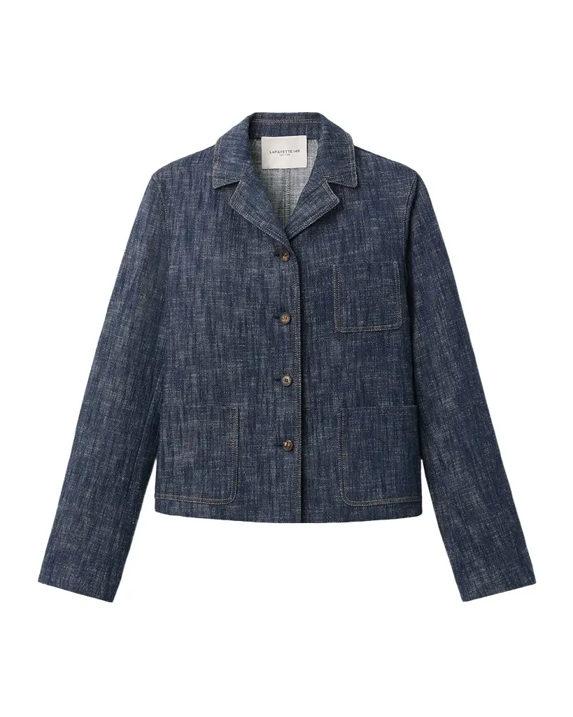 Lafayette 148 New York Three-Pocket Cotton Denim Jacket | Image 1 Lafayette 148 New York Three-Pocket Cotton Denim Jacket | Image 1