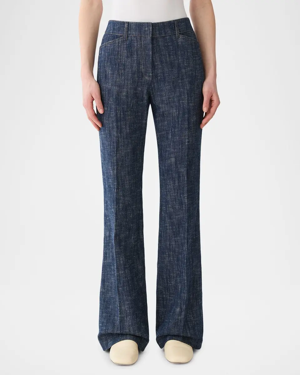 Lafayette 148 New York Readed Flare-Leg Denim Pants | Thumbnail 3 Lafayette 148 New York Readed Flare-Leg Denim Pants | Thumbnail 3