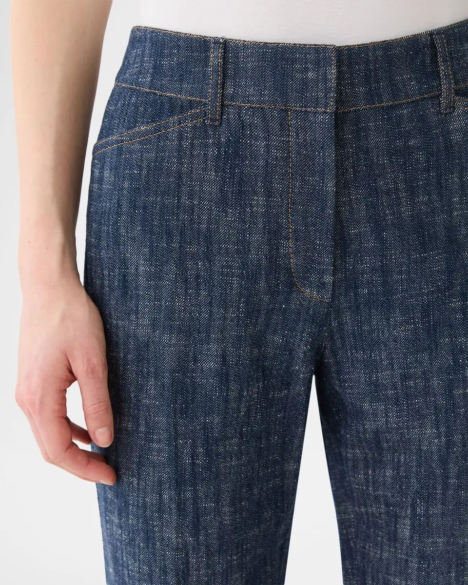 Lafayette 148 New York Readed Flare-Leg Denim Pants | Thumbnail 4 Lafayette 148 New York Readed Flare-Leg Denim Pants | Thumbnail 4