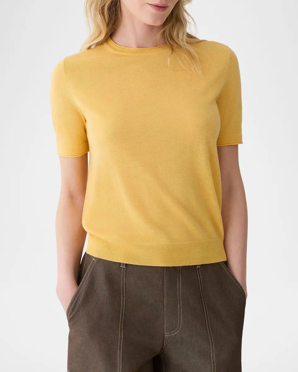 Lafayette 148 New York Crewneck Cashmere Rib Knit Sweater | Thumbnail 3 Lafayette 148 New York Crewneck Cashmere Rib Knit Sweater | Thumbnail 3