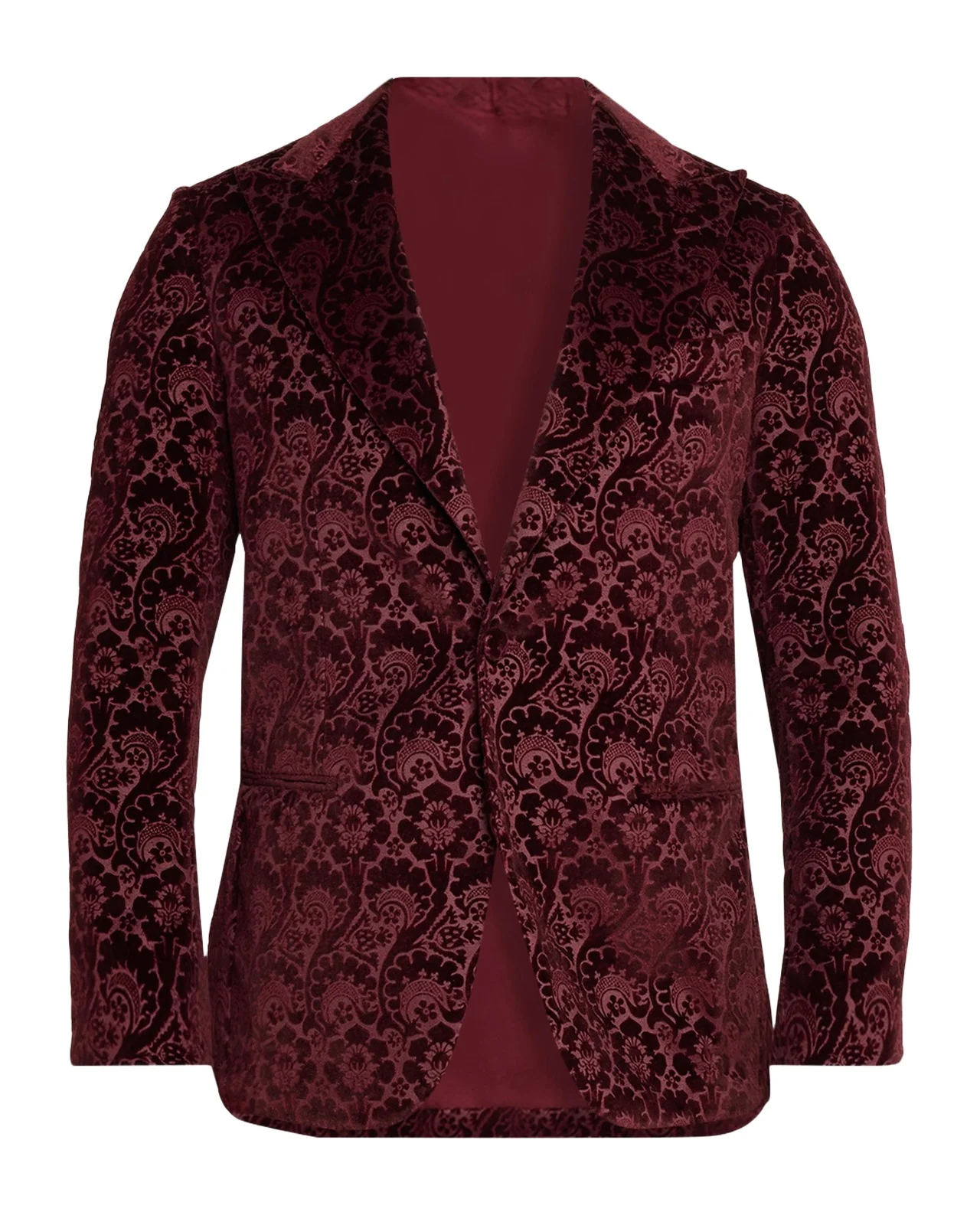 Sartorio Men's Paisley Velvet Single-Button Dinner Jacket