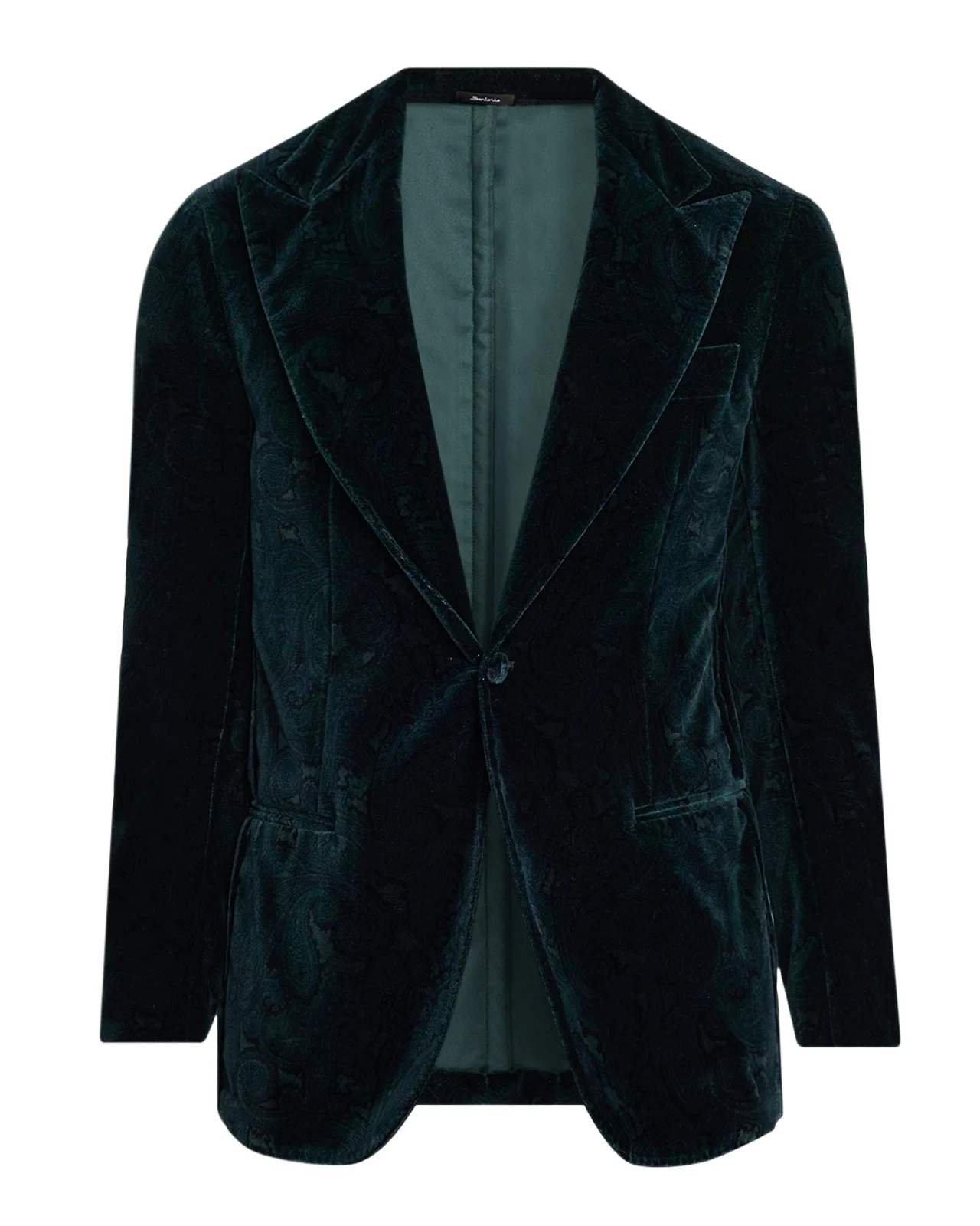 Sartorio Men's Paisley Velvet Single-Button Dinner Jacket