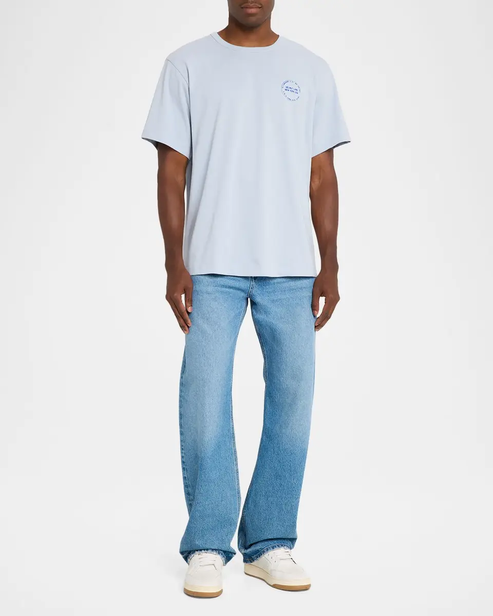 Helmut Lang Men's Stamp Logo Cotton T-Shirt | Thumbnail 2 Helmut Lang Men's Stamp Logo Cotton T-Shirt | Thumbnail 2