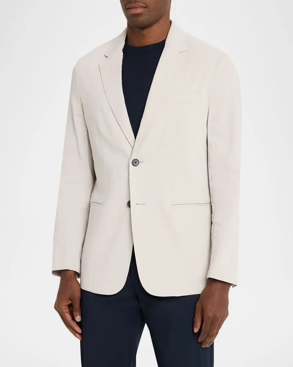Theory Men's Organic Linen Single-Breasted Blazer | Thumbnail 4 Theory Men's Organic Linen Single-Breasted Blazer | Thumbnail 4