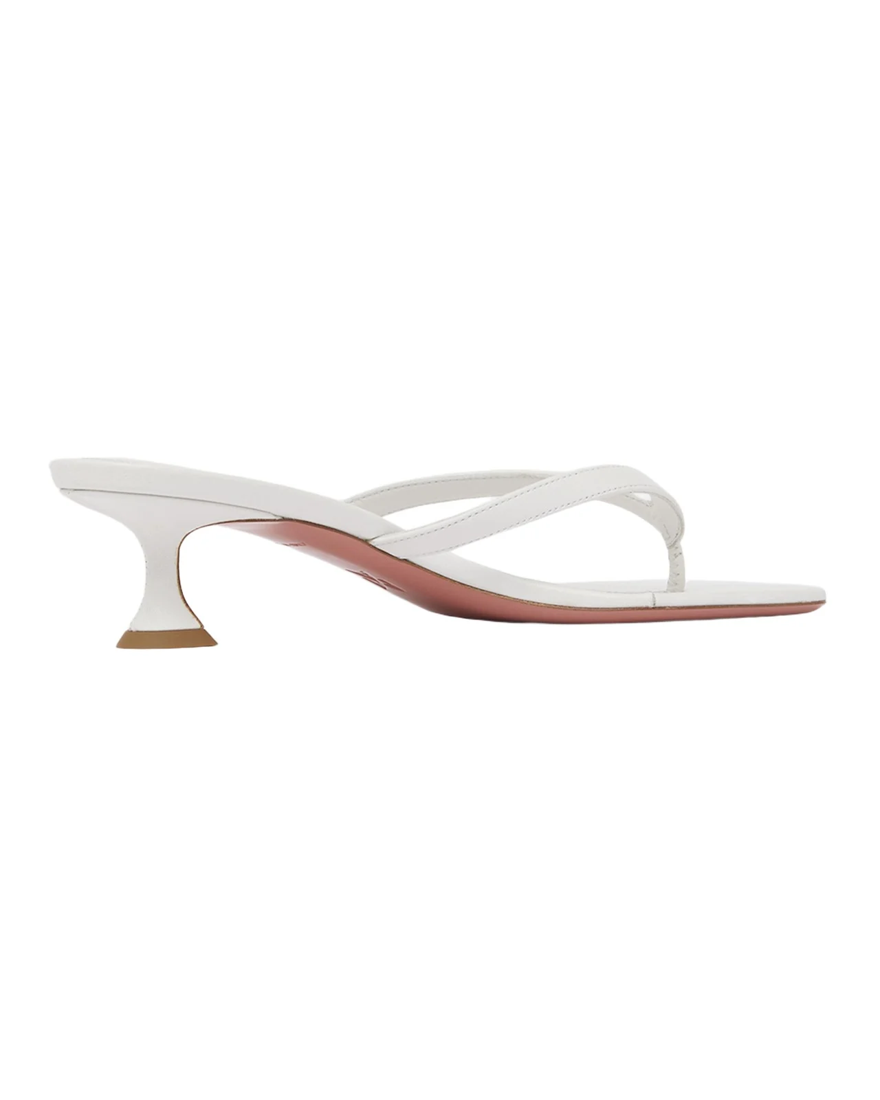 Amina Muaddi 45mm Juliette Leather Thong Sandals