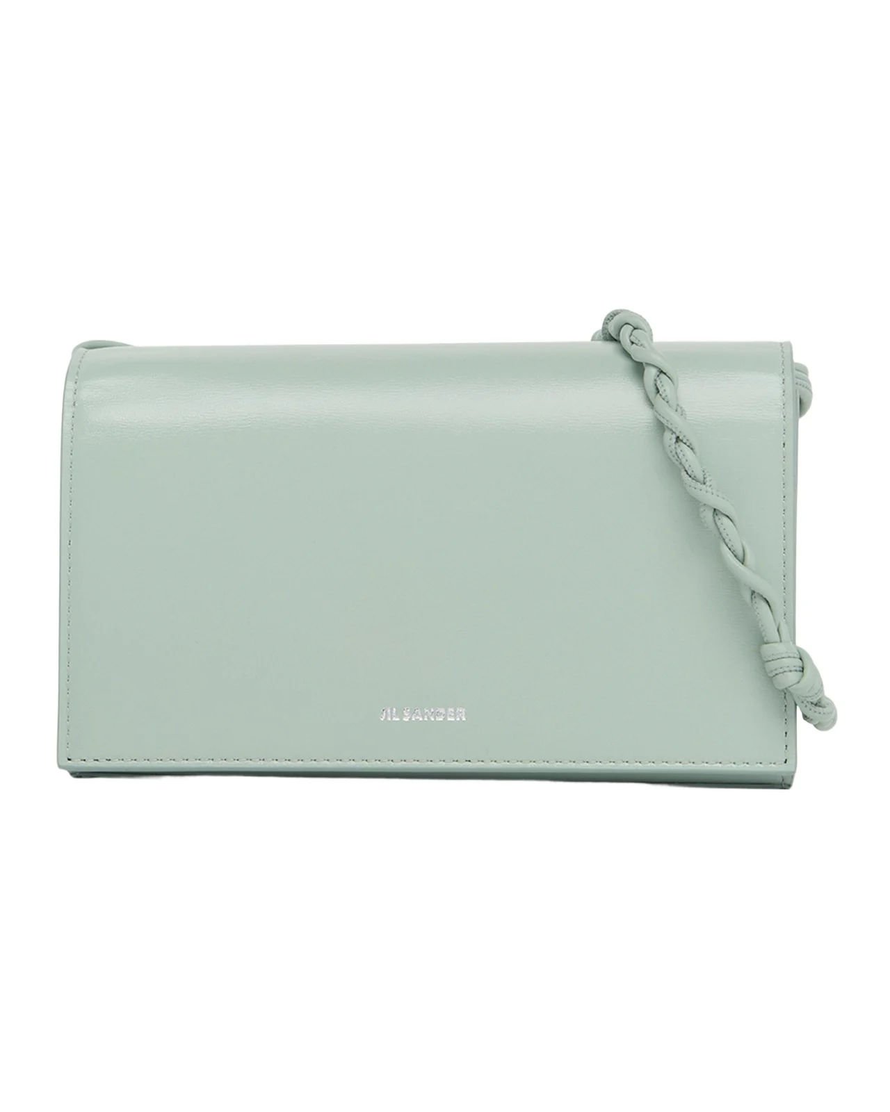 Jil Sander Tangle Twisted-Strap Leather Crossbody Bag