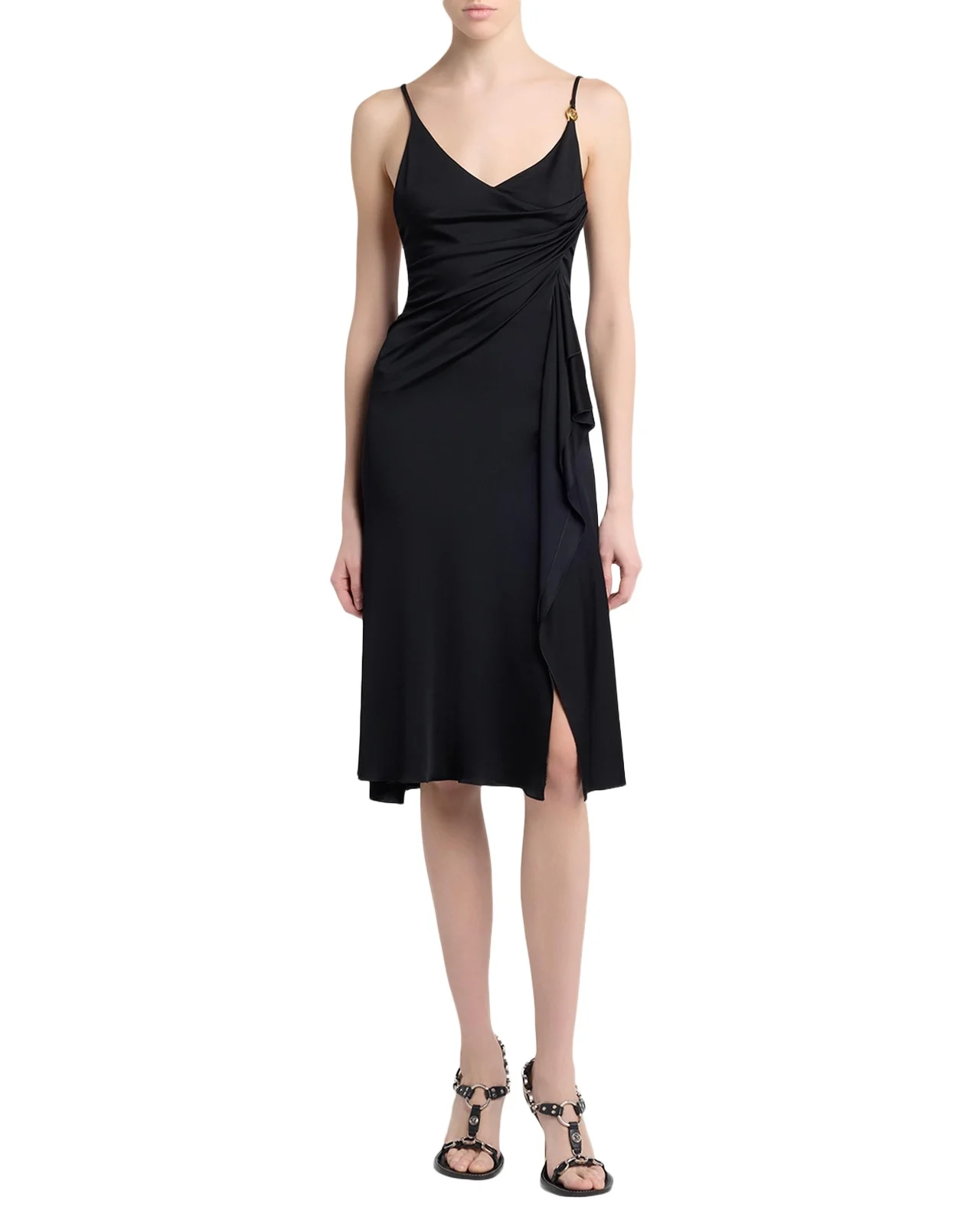 Draped Satin-Viscose Dress Draped Satin-Viscose Dress