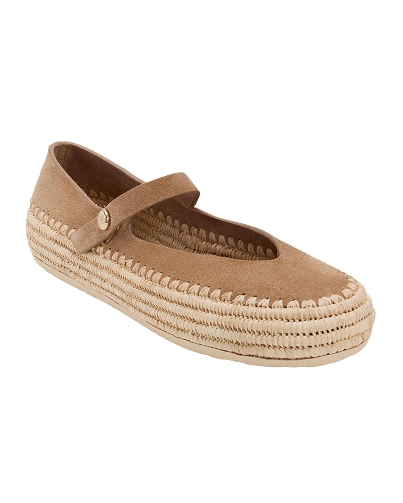 x Paula's Ibiza Rio Suede Mary Jane Espadrille Flats