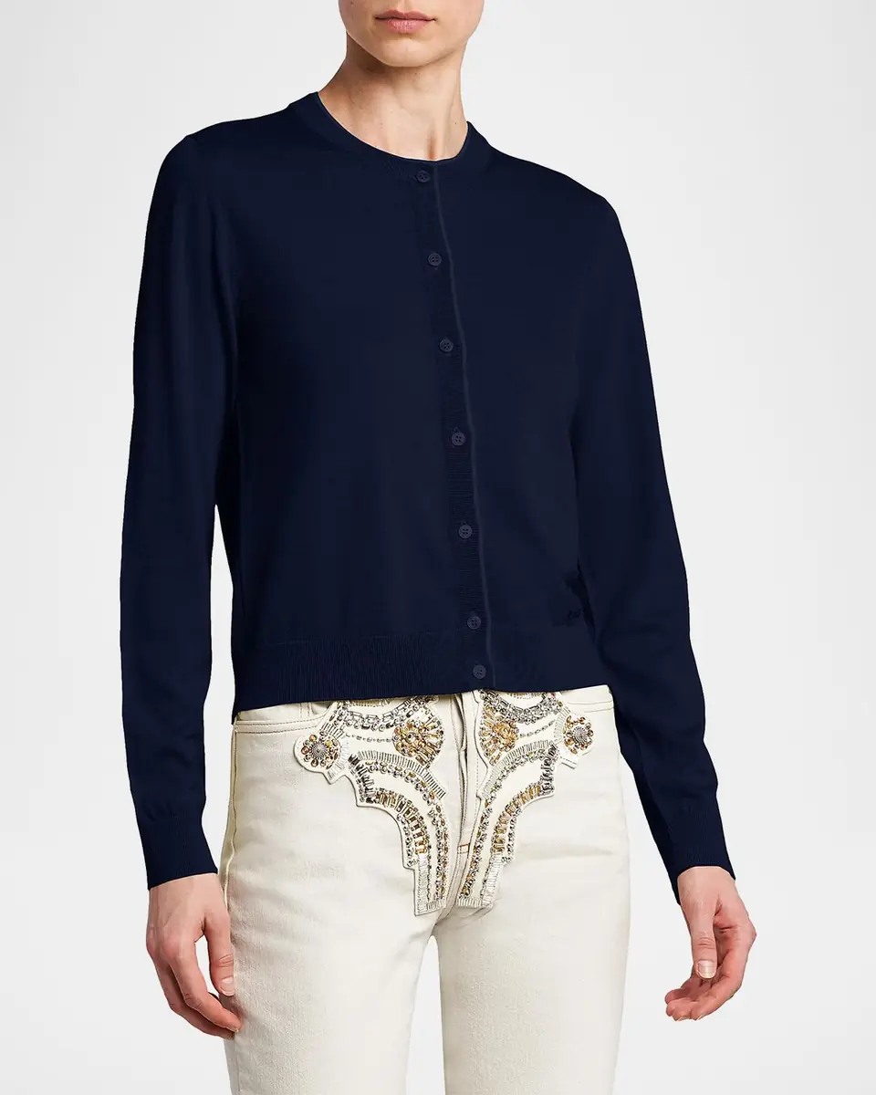 Versace Fine Wool Cardigan | Thumbnail 5 Versace Fine Wool Cardigan | Thumbnail 5
