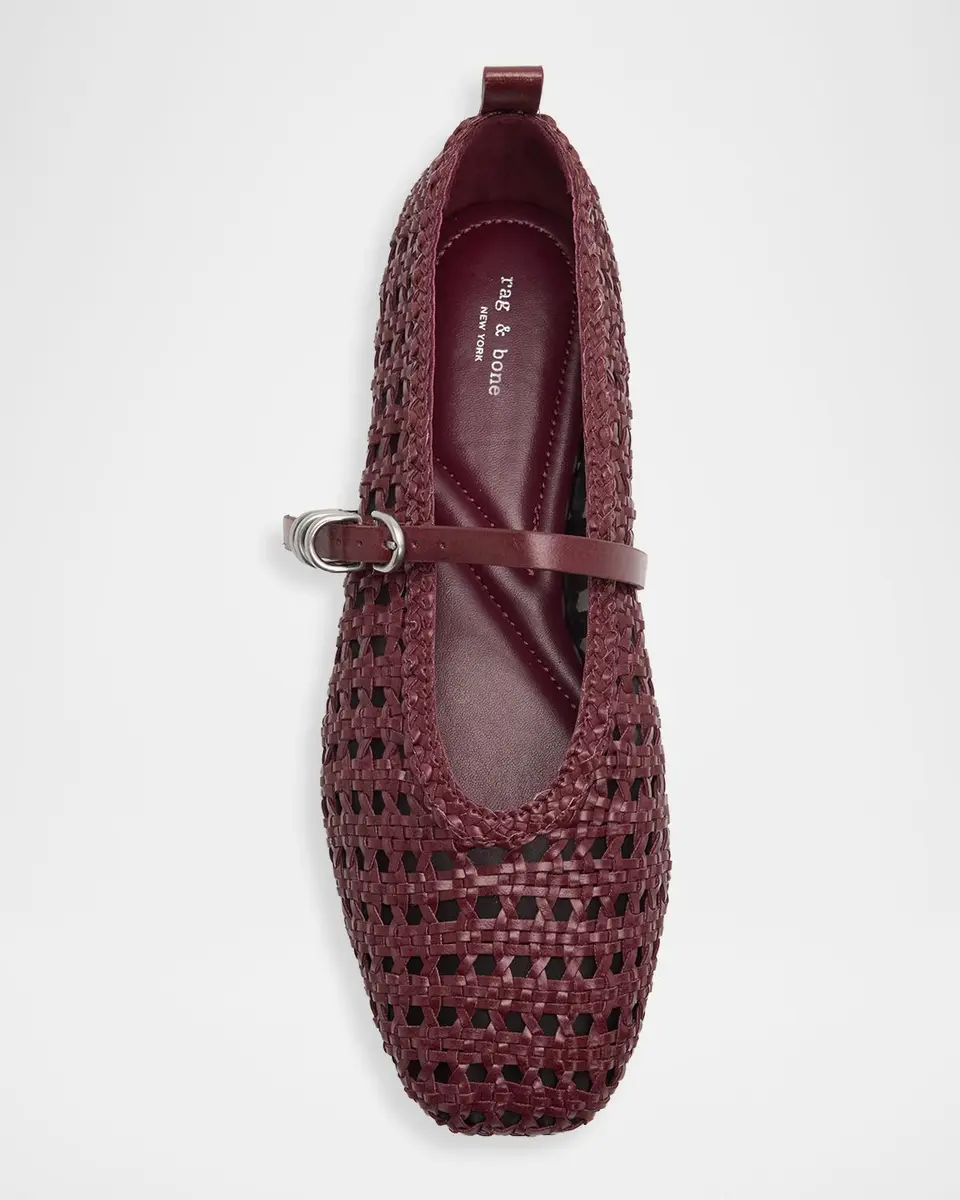rag & bone Spire Woven Mary Jane Ballerina Flats | Thumbnail 4 rag & bone Spire Woven Mary Jane Ballerina Flats | Thumbnail 4