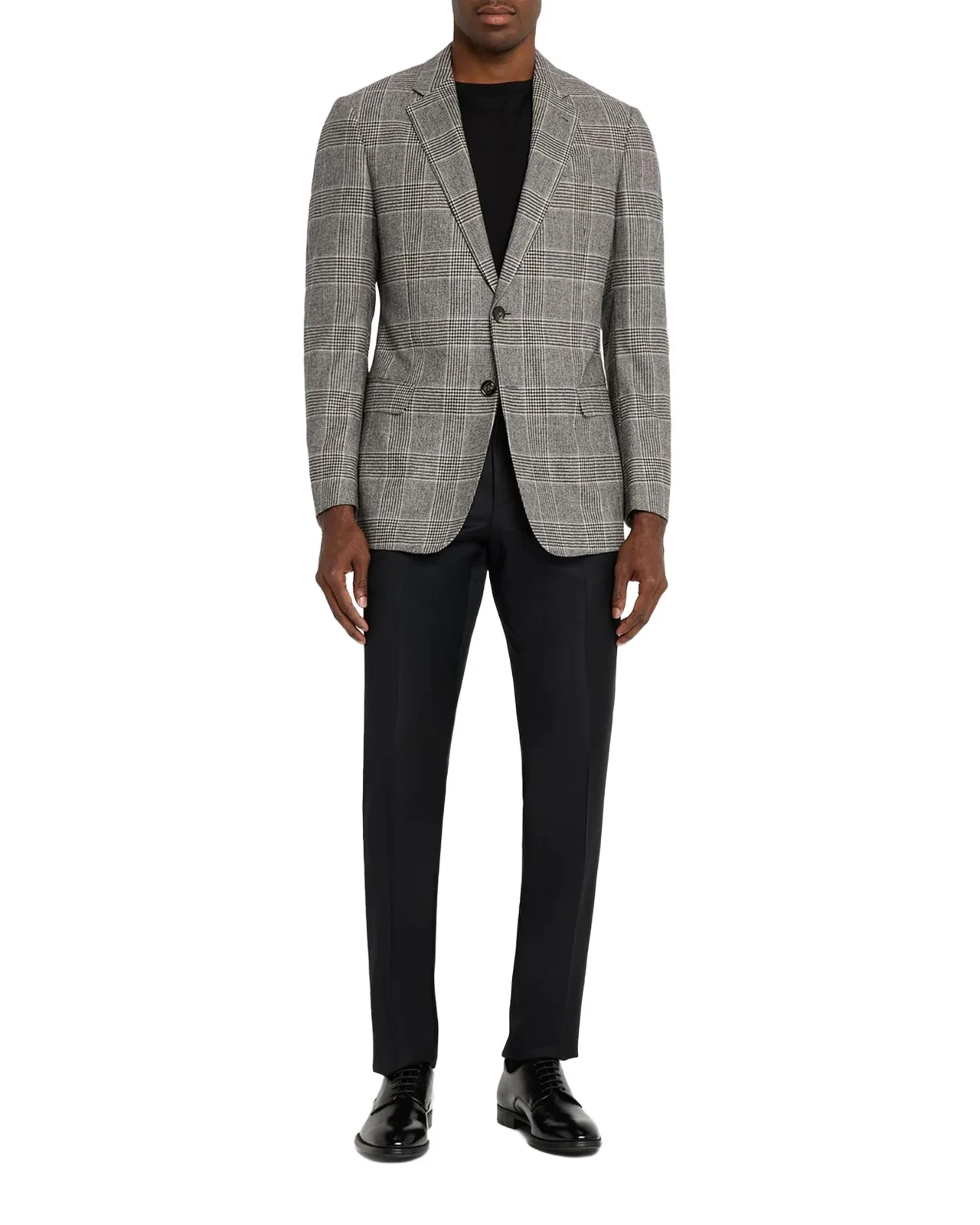 Men's Soft Glen Plaid Single-Breasted Sport Coat