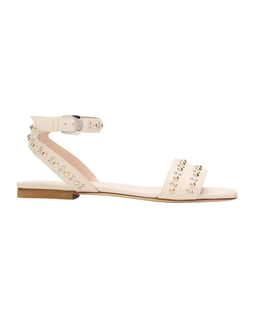 Stuart Weitzman Perry Embellished Leather Flat Sandals | Image 1 Stuart Weitzman Perry Embellished Leather Flat Sandals | Image 1
