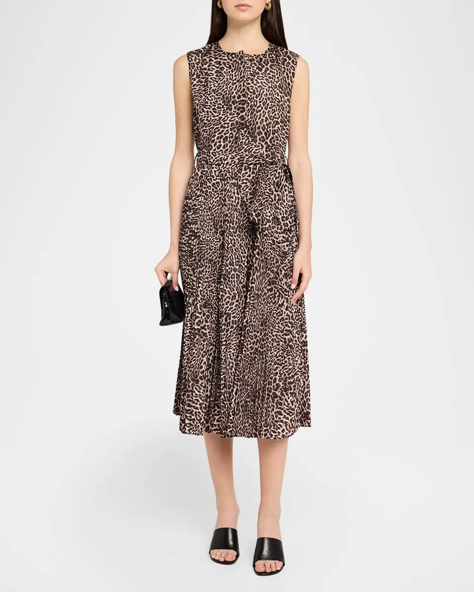 Kobi Halperin Stella Leopard-Print Midi Dress | Thumbnail 2