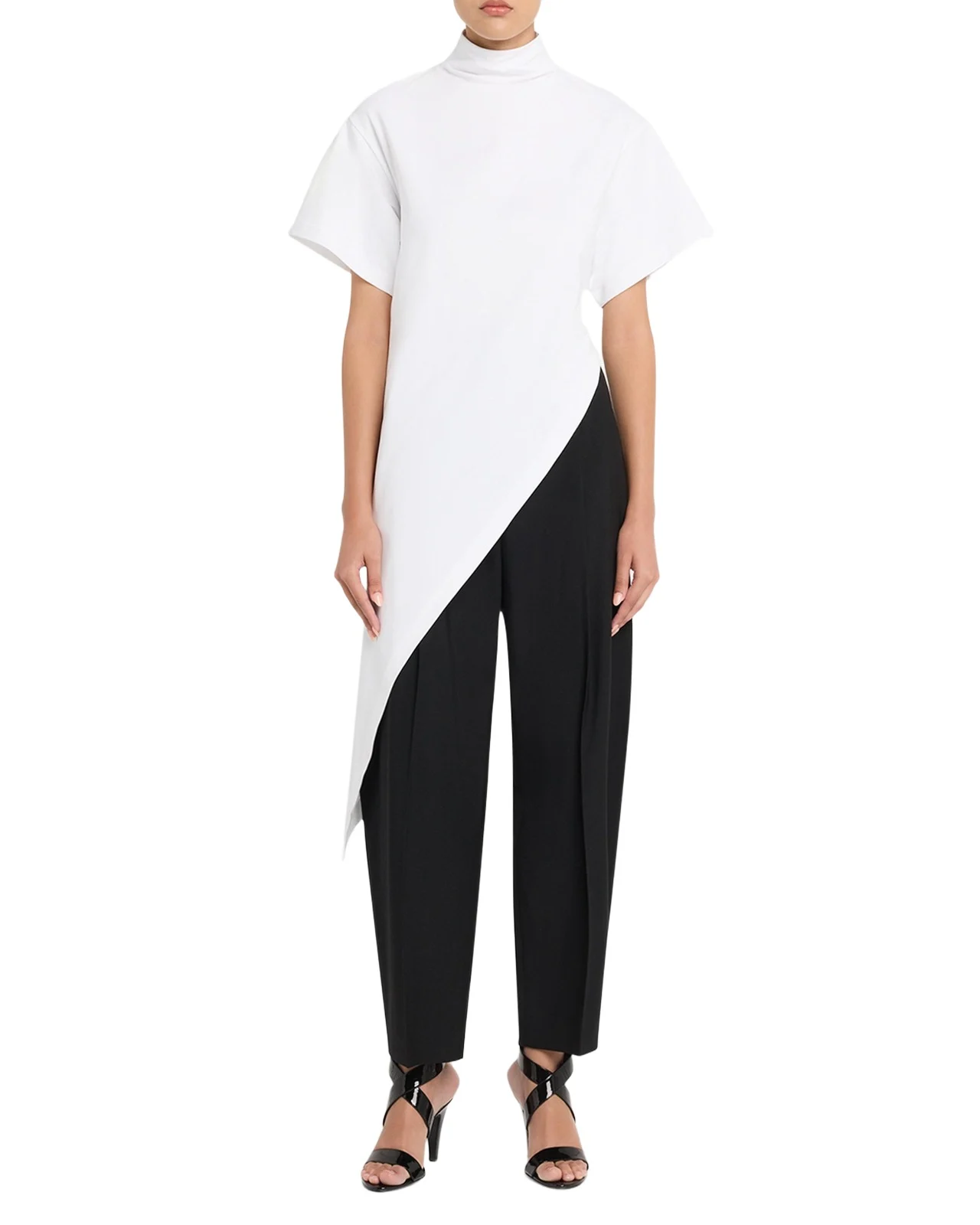 Short-Sleeve Asymmetric Triangle T-Shirt Short-Sleeve Asymmetric Triangle T-Shirt