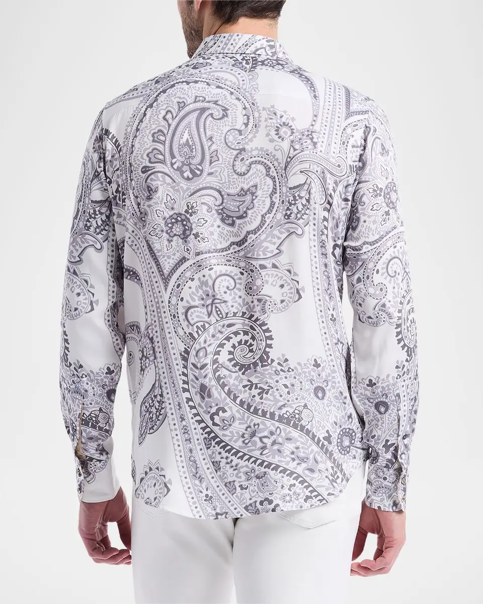 Robert Graham Men's Paisley Bead-Embellished Sport Shirt | Thumbnail 3 Robert Graham Men's Paisley Bead-Embellished Sport Shirt | Thumbnail 3