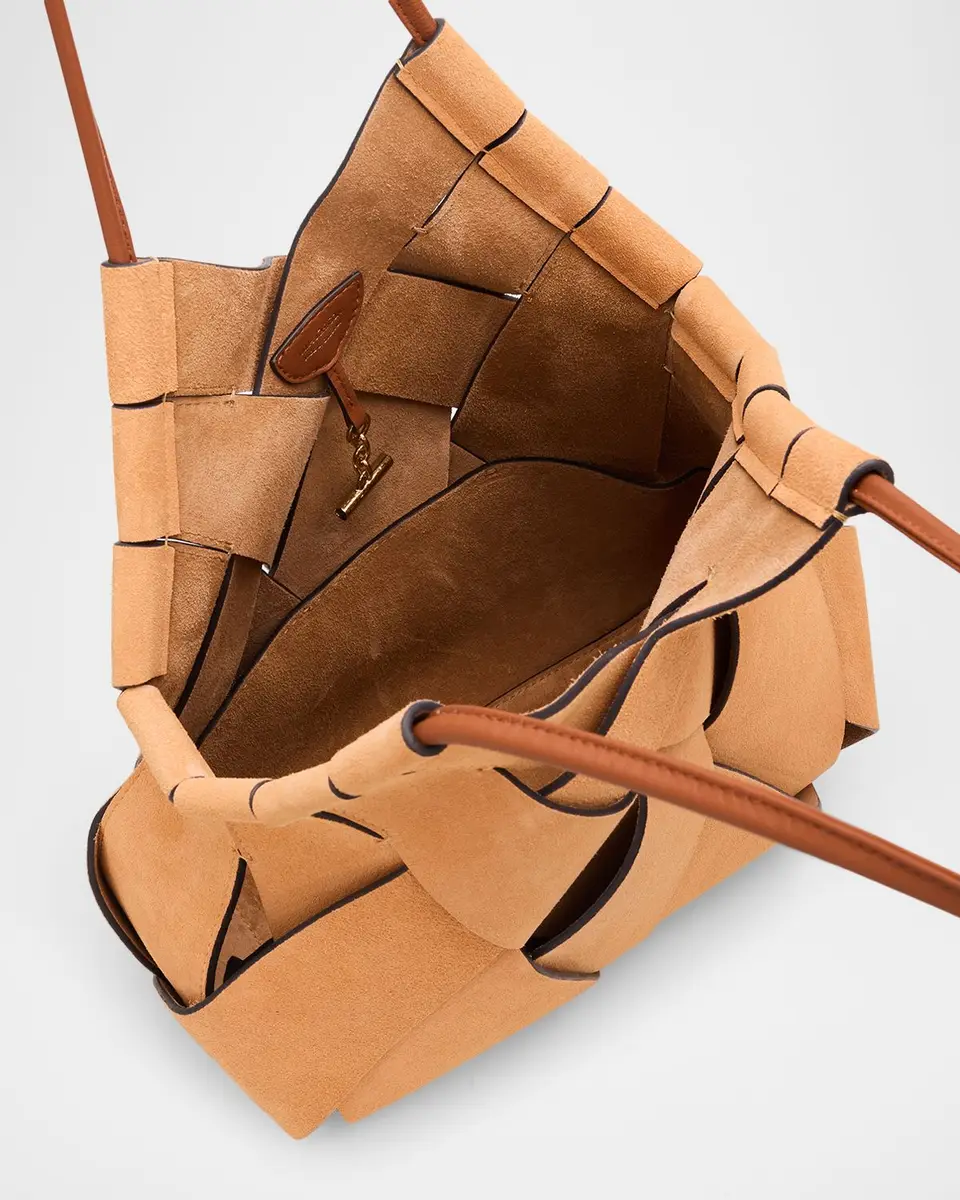 Ulla Johnson Charlotte Woven Suede Shoulder Bag | Thumbnail 4