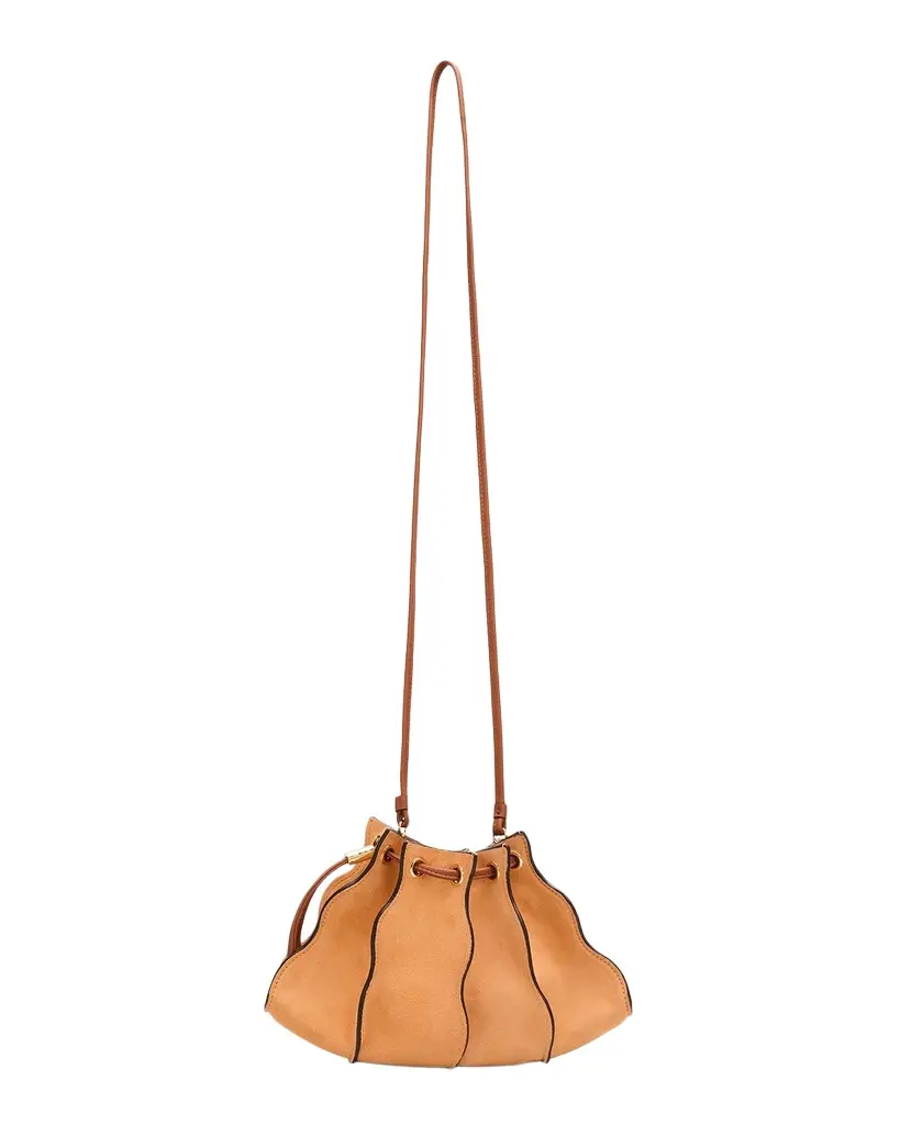 Adria Small Wavy Suede Crossbody Bag