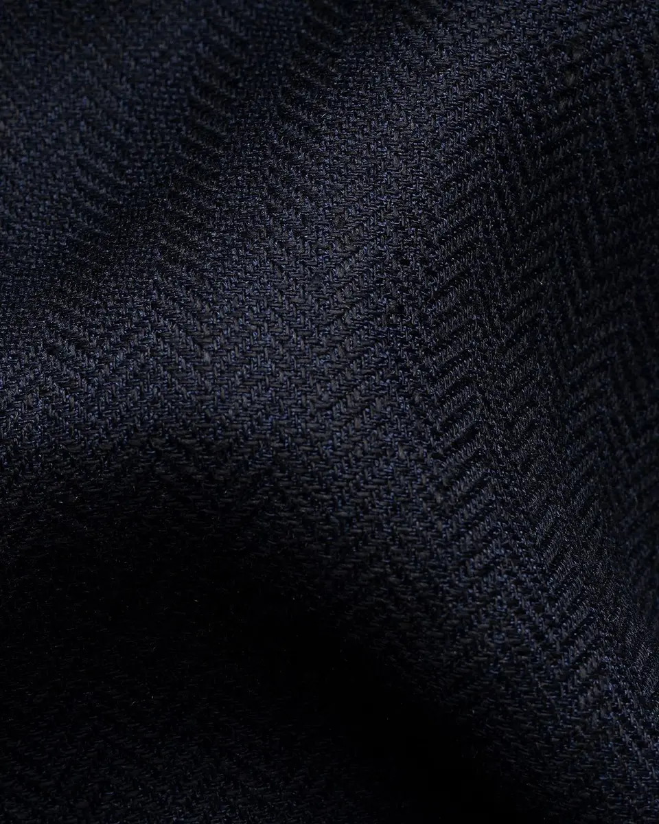 Eton Men's Herringbone Linen and Lyocell Overshirt | Thumbnail 2 Eton Men's Herringbone Linen and Lyocell Overshirt | Thumbnail 2