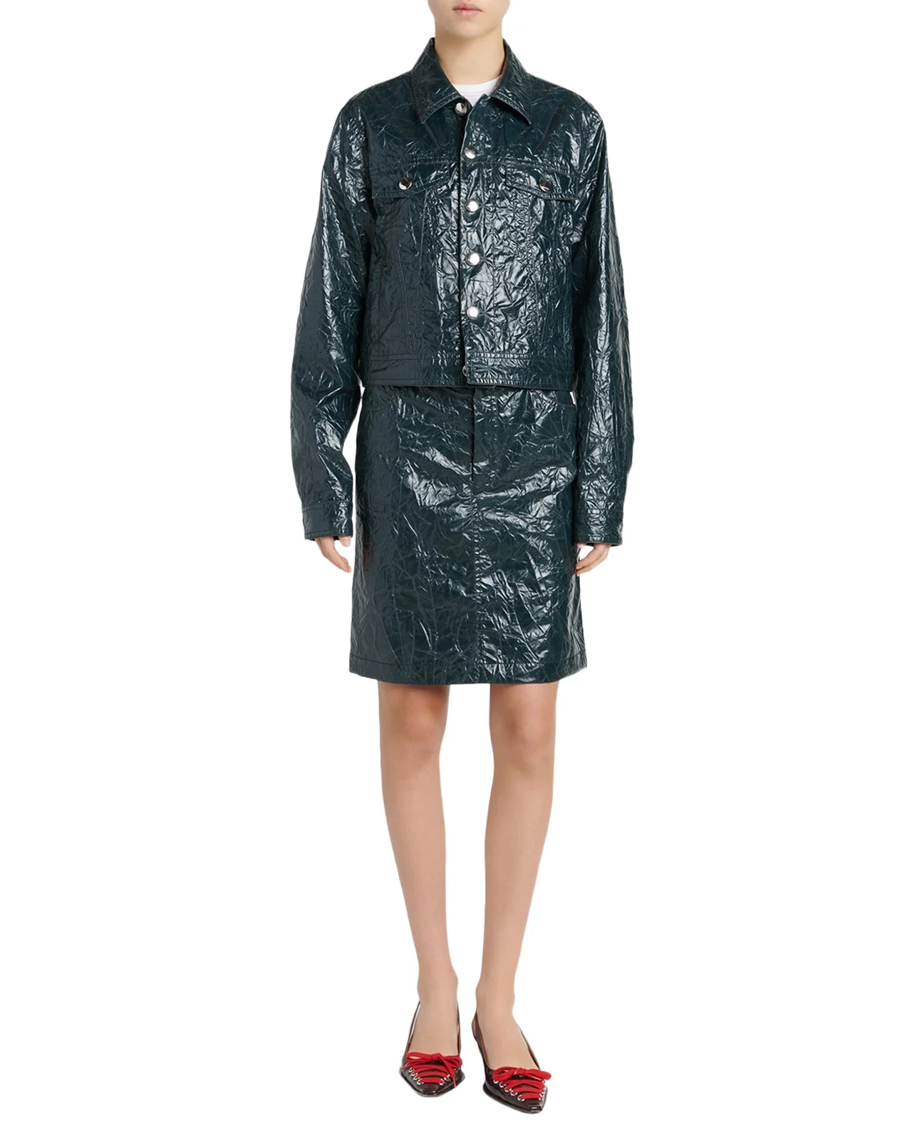 Glossy Crinkled Jacket Glossy Crinkled Jacket