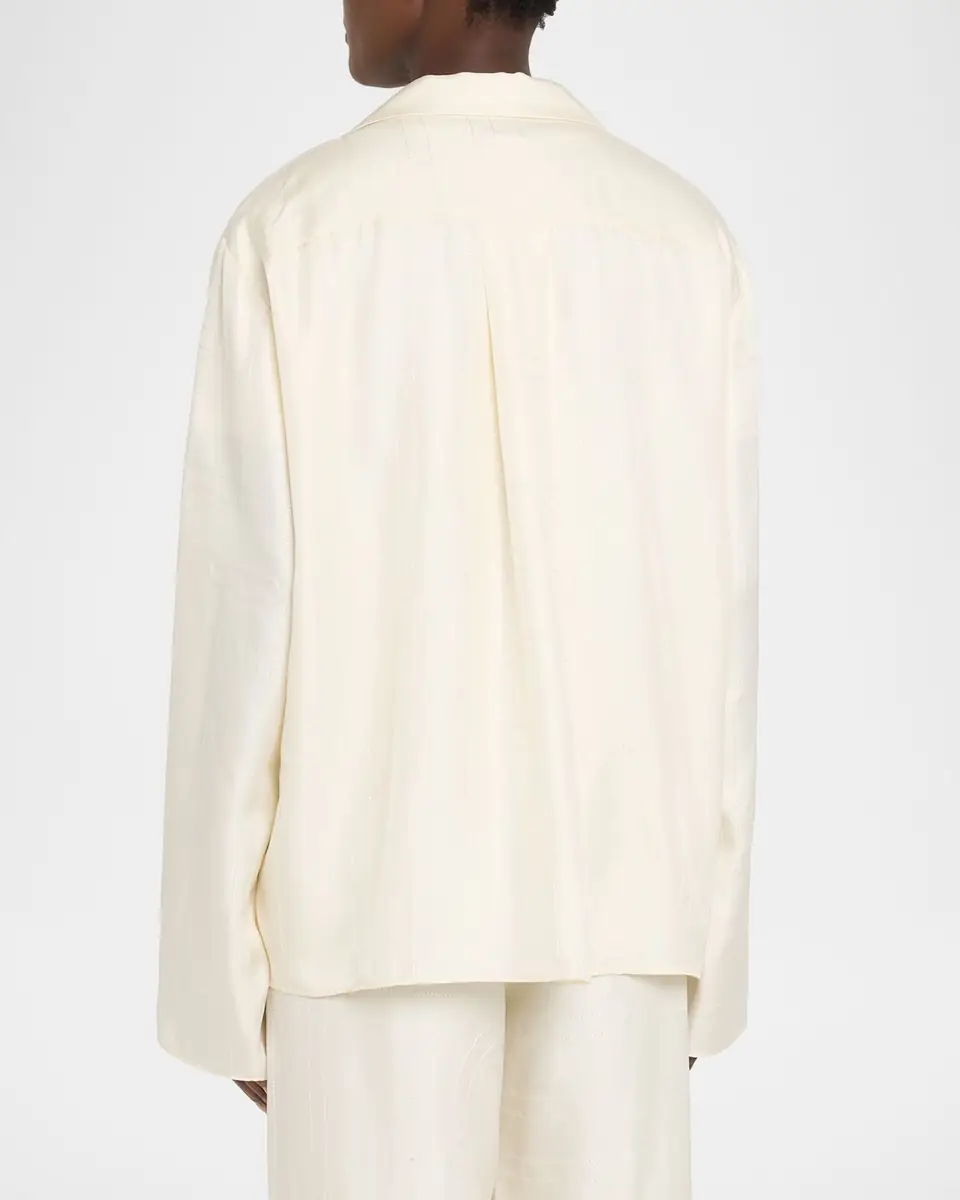 Toteme Monogram Silk Pj Top | Thumbnail 2 Toteme Monogram Silk Pj Top | Thumbnail 2