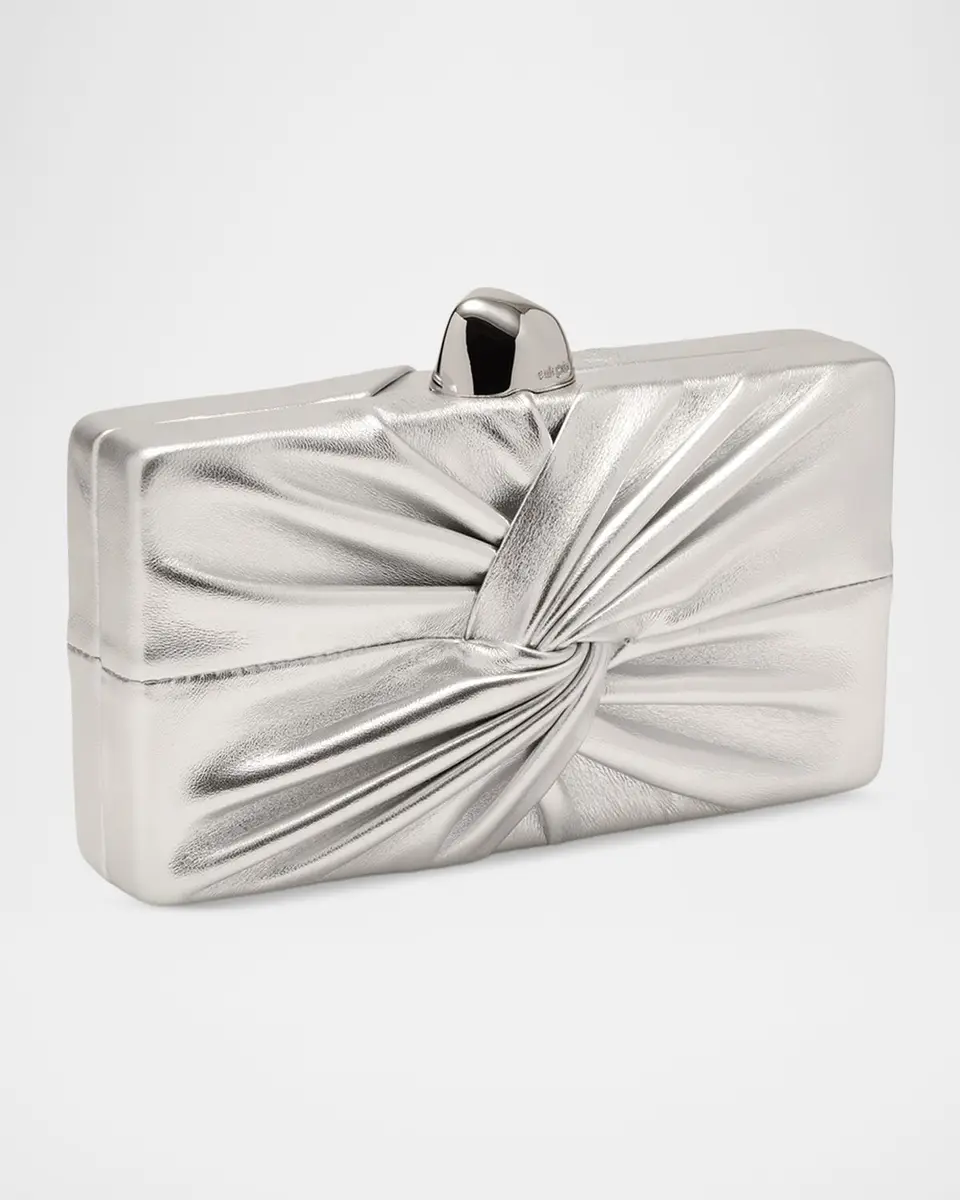 Cult Gaia Lisse Twisted Metallic Leather Clutch Bag | Thumbnail 4 Cult Gaia Lisse Twisted Metallic Leather Clutch Bag | Thumbnail 4