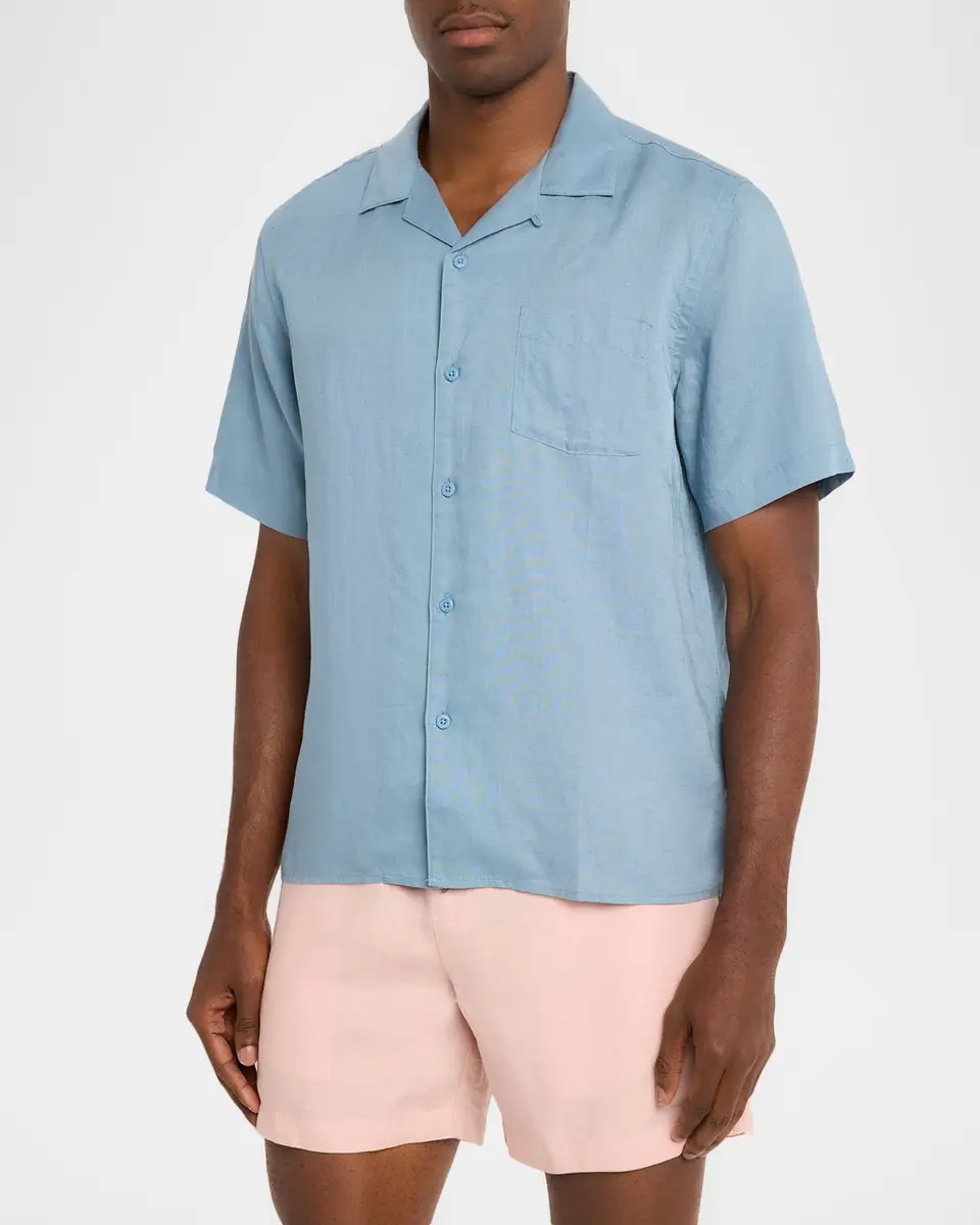 Onia Air Linen-Blend Camp Shirt | Thumbnail 4