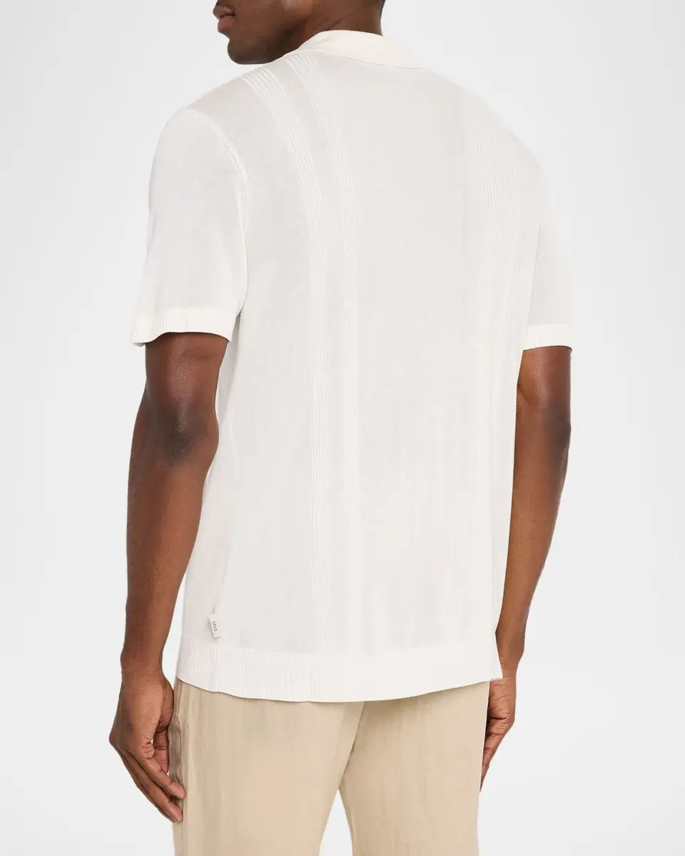 Onia Rib-Knit Polo Shirt | Thumbnail 3