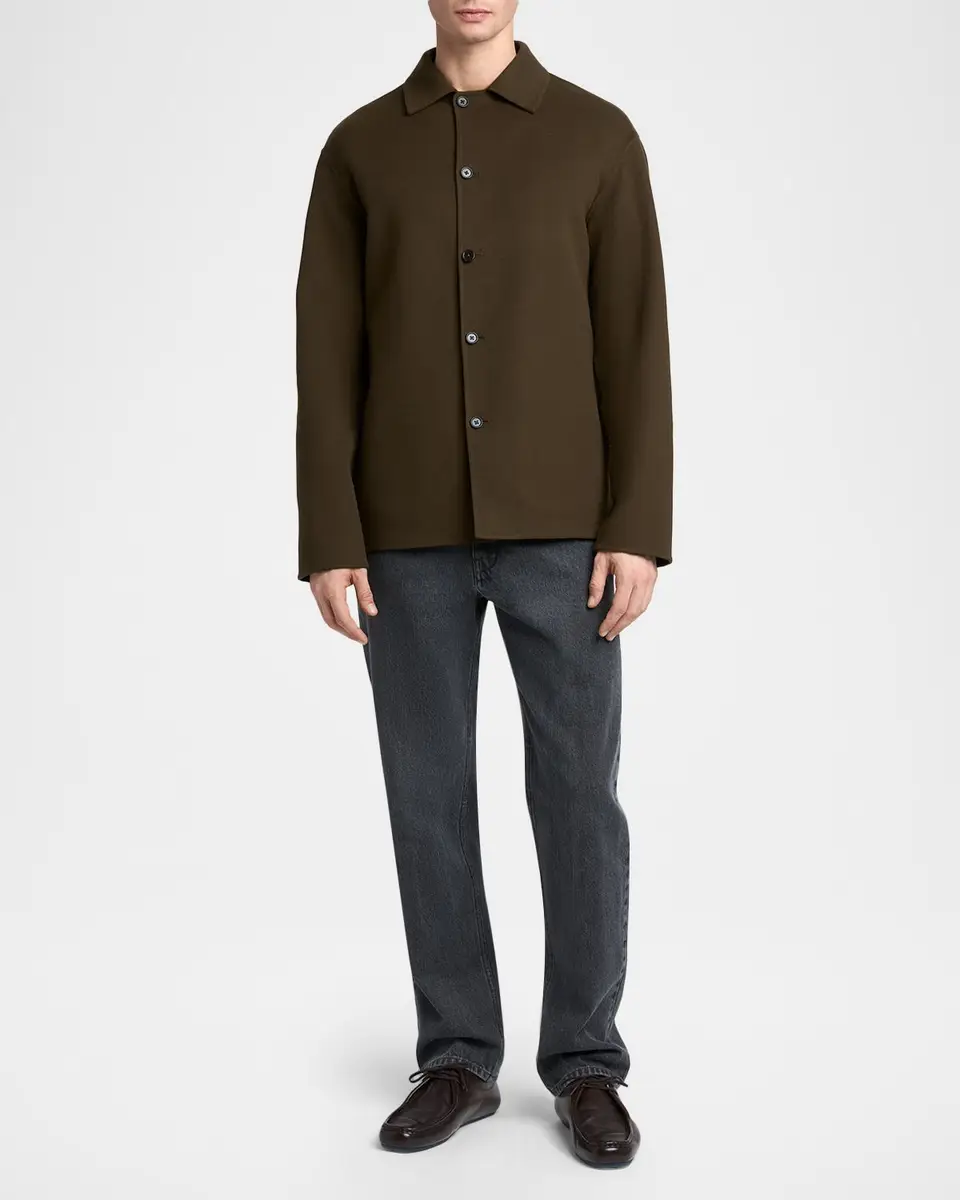 Jil Sander Men's Wool and Cashmere Shirt Jacket | Thumbnail 2 Jil Sander Men's Wool and Cashmere Shirt Jacket | Thumbnail 2