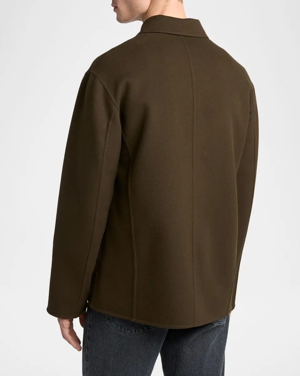Jil Sander Men's Wool and Cashmere Shirt Jacket | Thumbnail 3 Jil Sander Men's Wool and Cashmere Shirt Jacket | Thumbnail 3