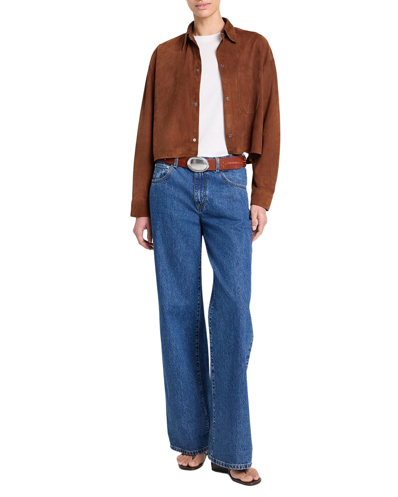 TWP Little Big Joe Shirt in Suede