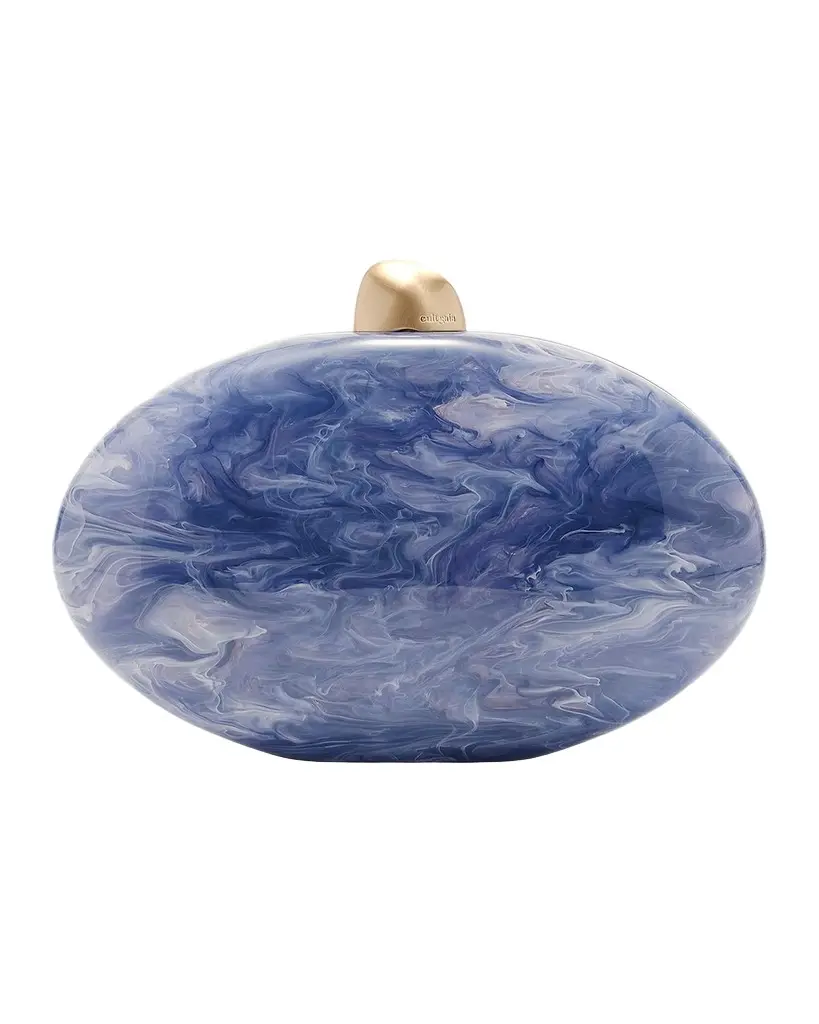 Cult Gaia Eviana Marbled Acrylic Clutch Bag | Image 1 Cult Gaia Eviana Marbled Acrylic Clutch Bag | Image 1