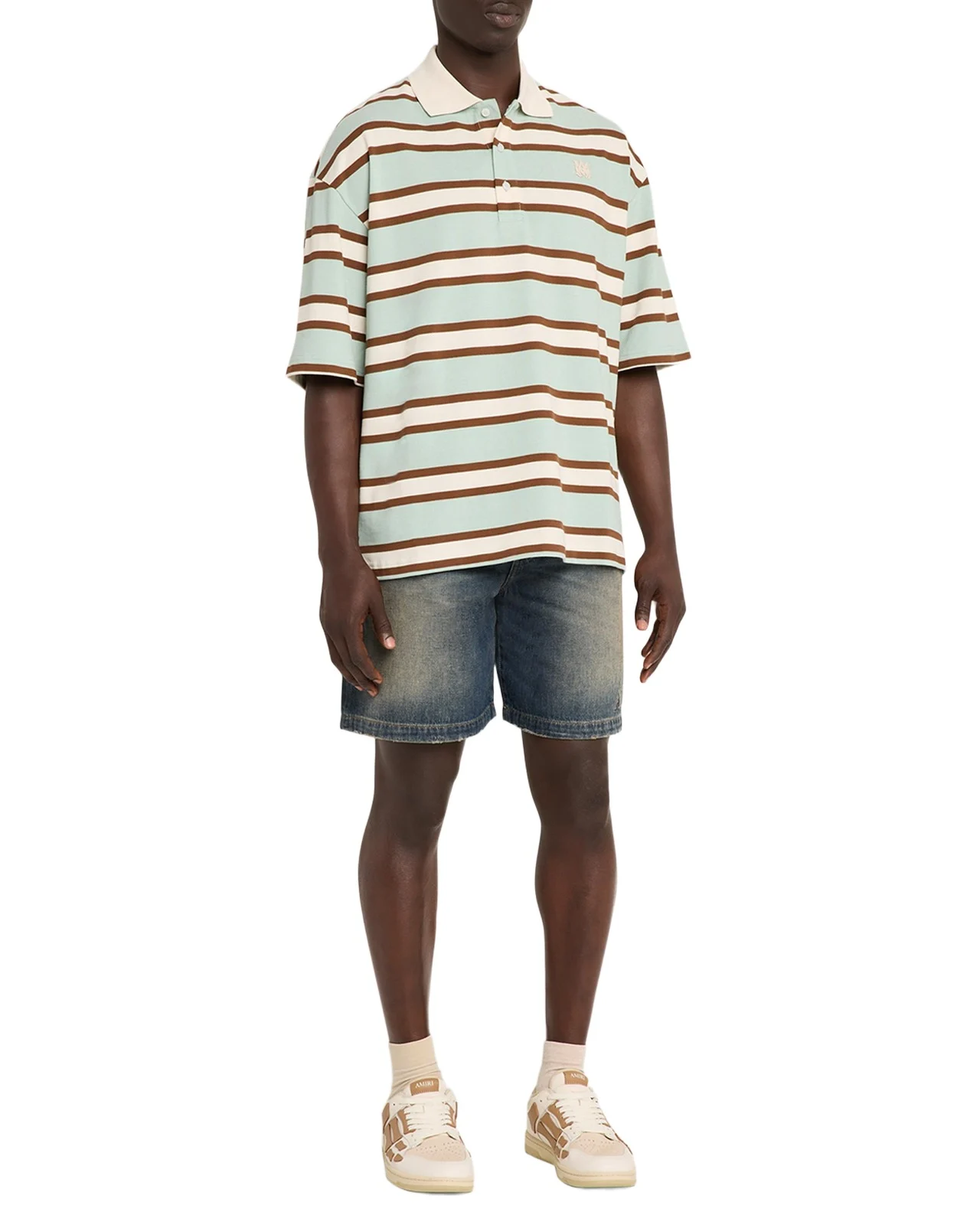 Men's Cotton Multi-Stripe MA Polo Shirt