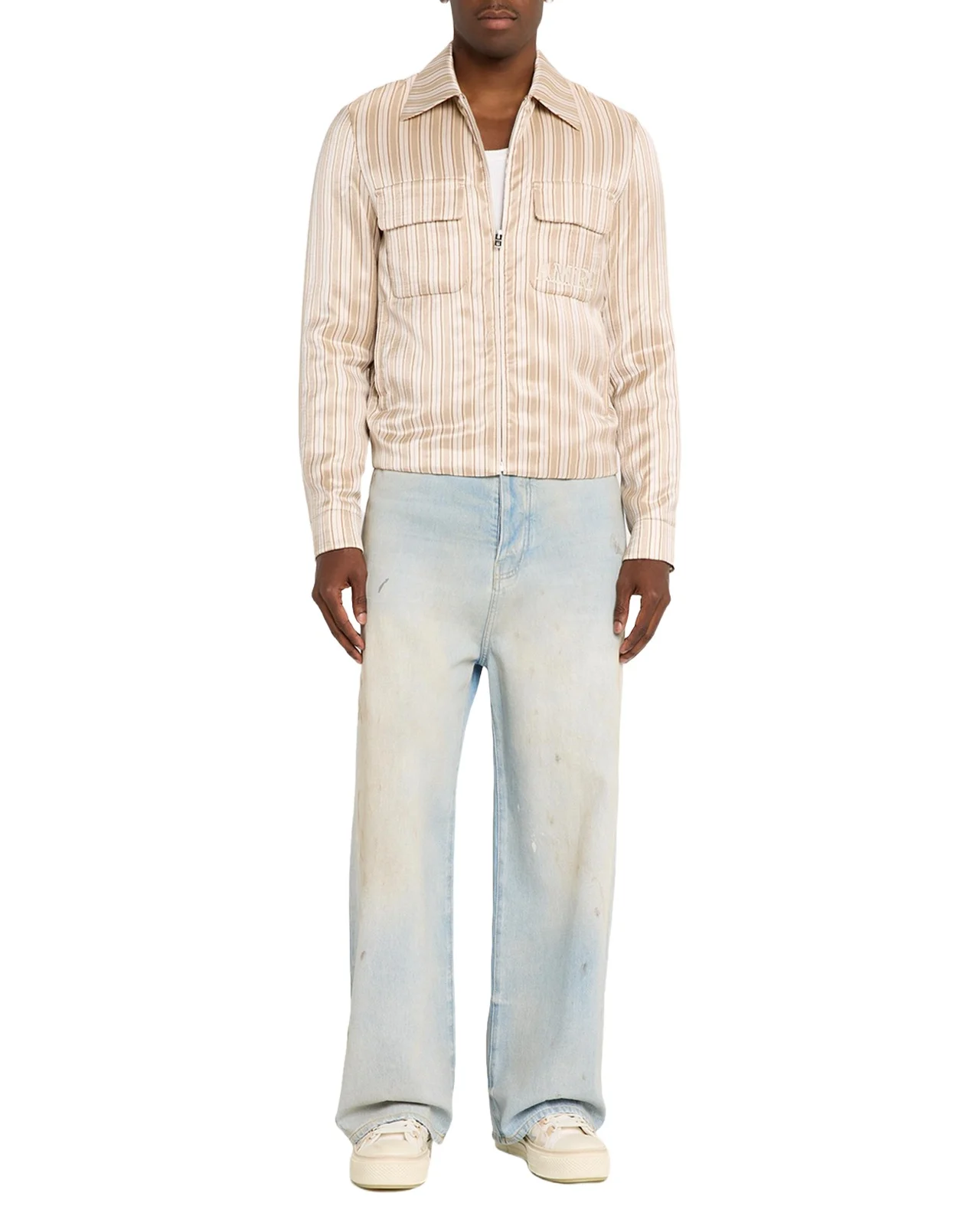 Men's Multi-Stripe Full-Zip Blouson