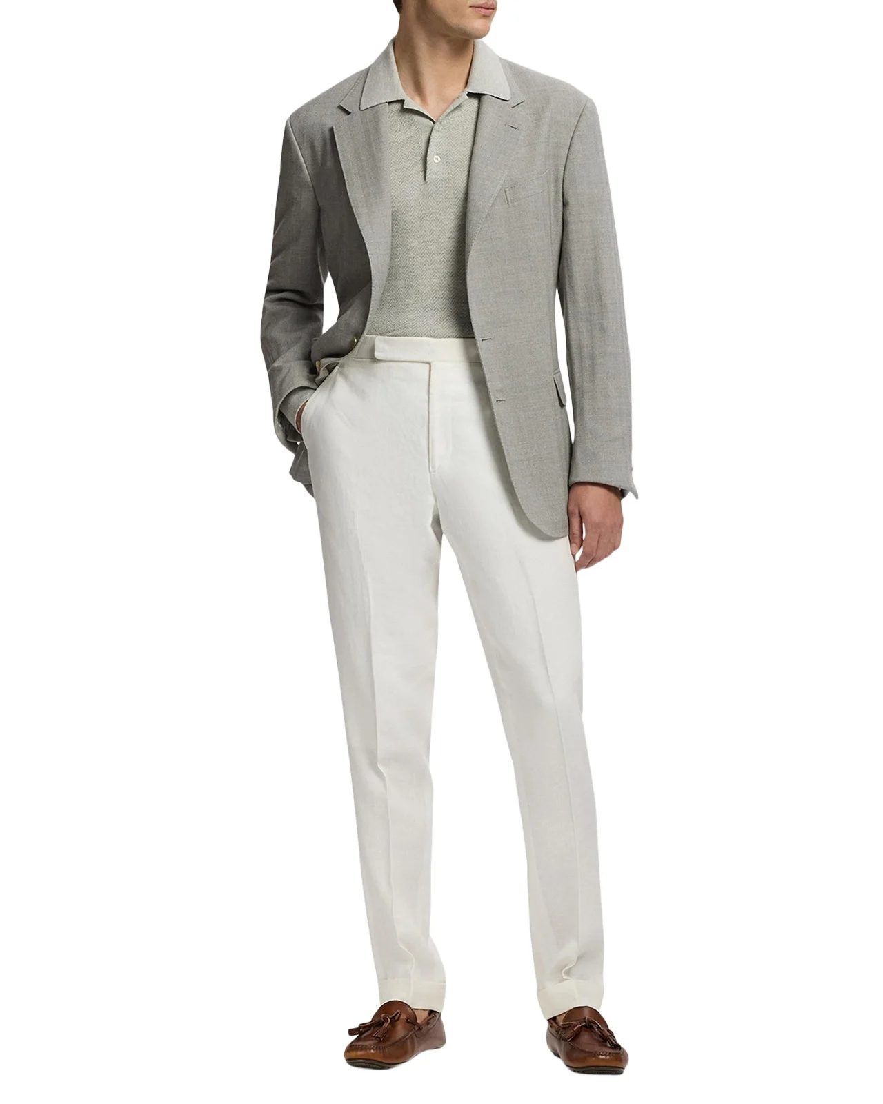 Men's Glenn Hand-Tailored Herringbone Jacket Men's Glenn Hand-Tailored Herringbone Jacket