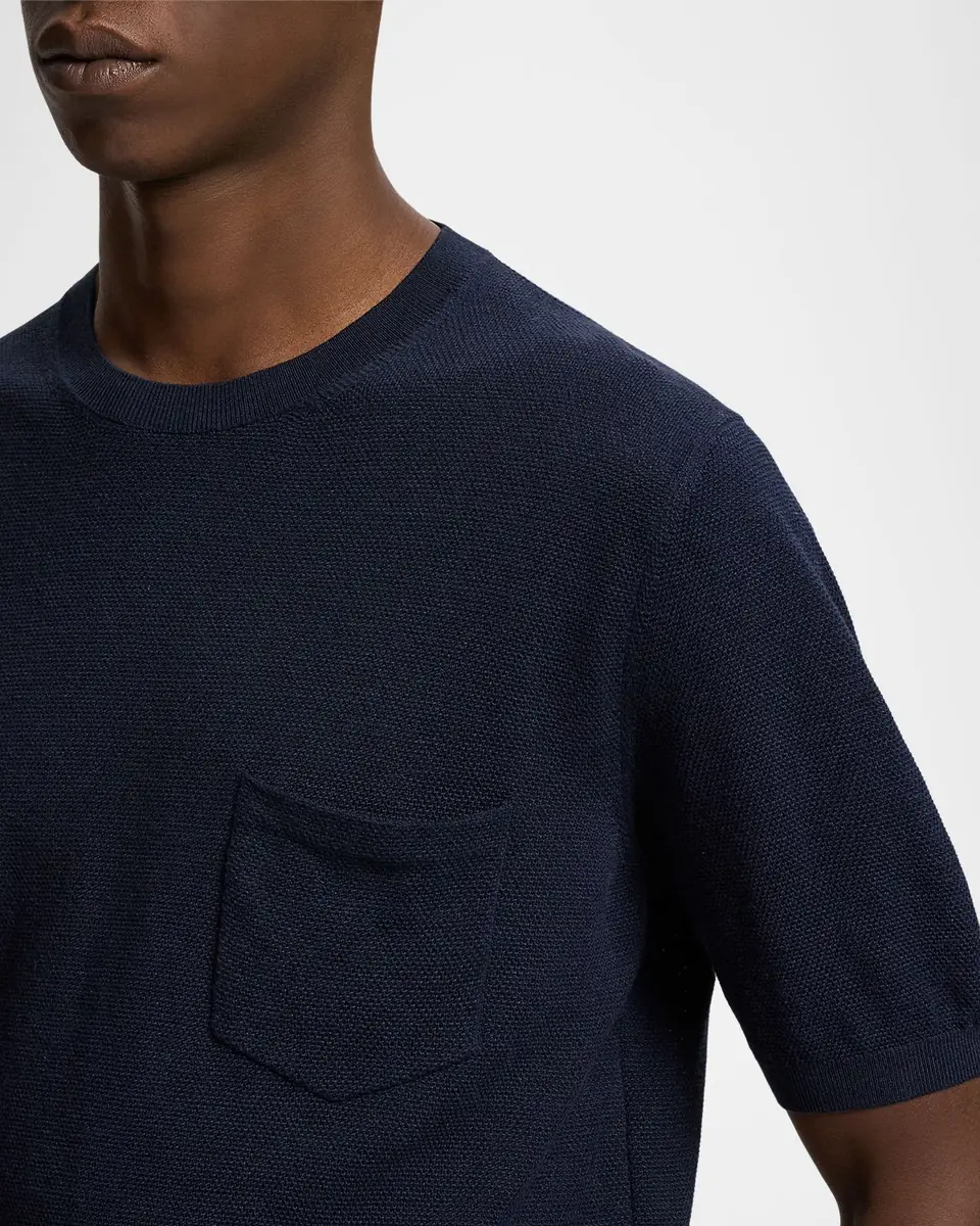Ralph Lauren Purple Label Men's Silk-Blend Short-Sleeve Sweater | Thumbnail 4 Ralph Lauren Purple Label Men's Silk-Blend Short-Sleeve Sweater | Thumbnail 4